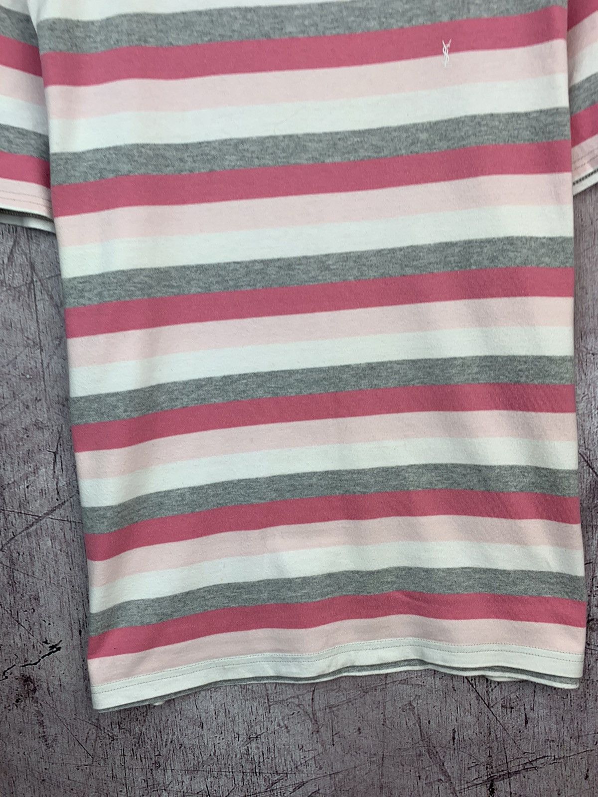 Other Vintage Yves Saint Laurent Striped T Shirt Size US M / EU 48-50 / 2 - 4 Thumbnail