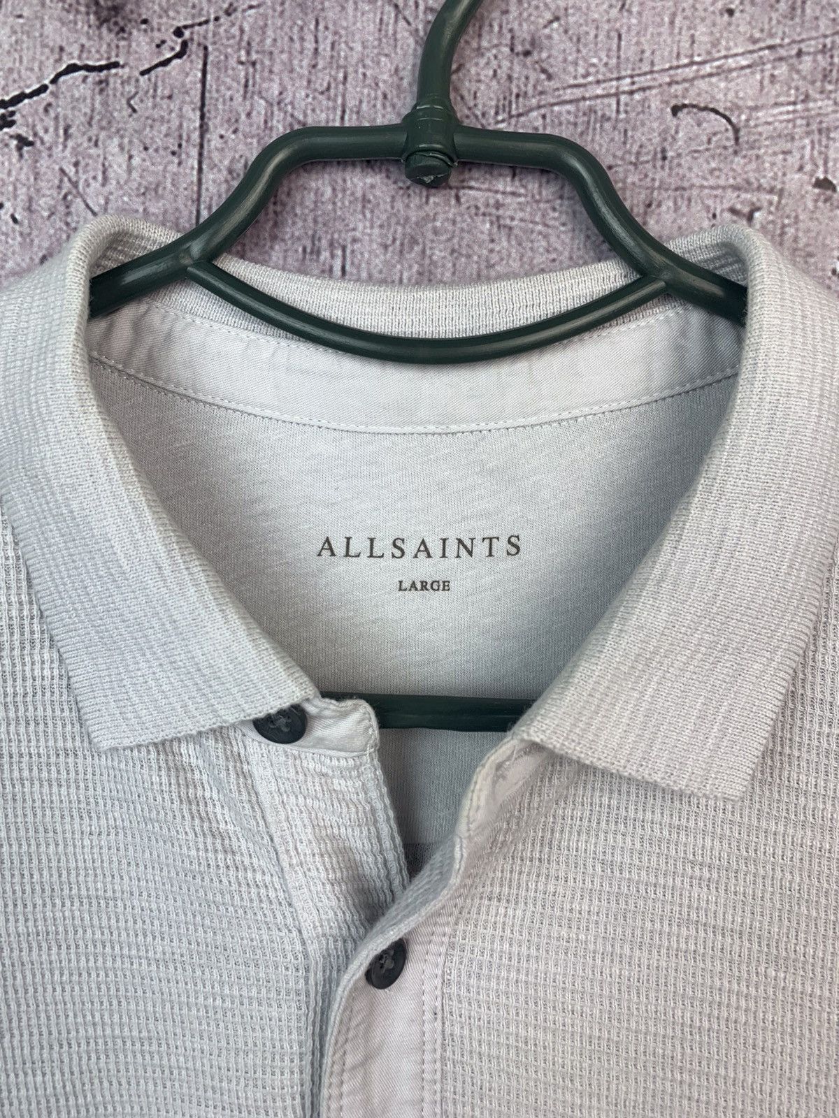 Allsaints Allsaints Mens Clash Long Sleeve Polo Size US L / EU 52-54 / 3 - 5 Thumbnail