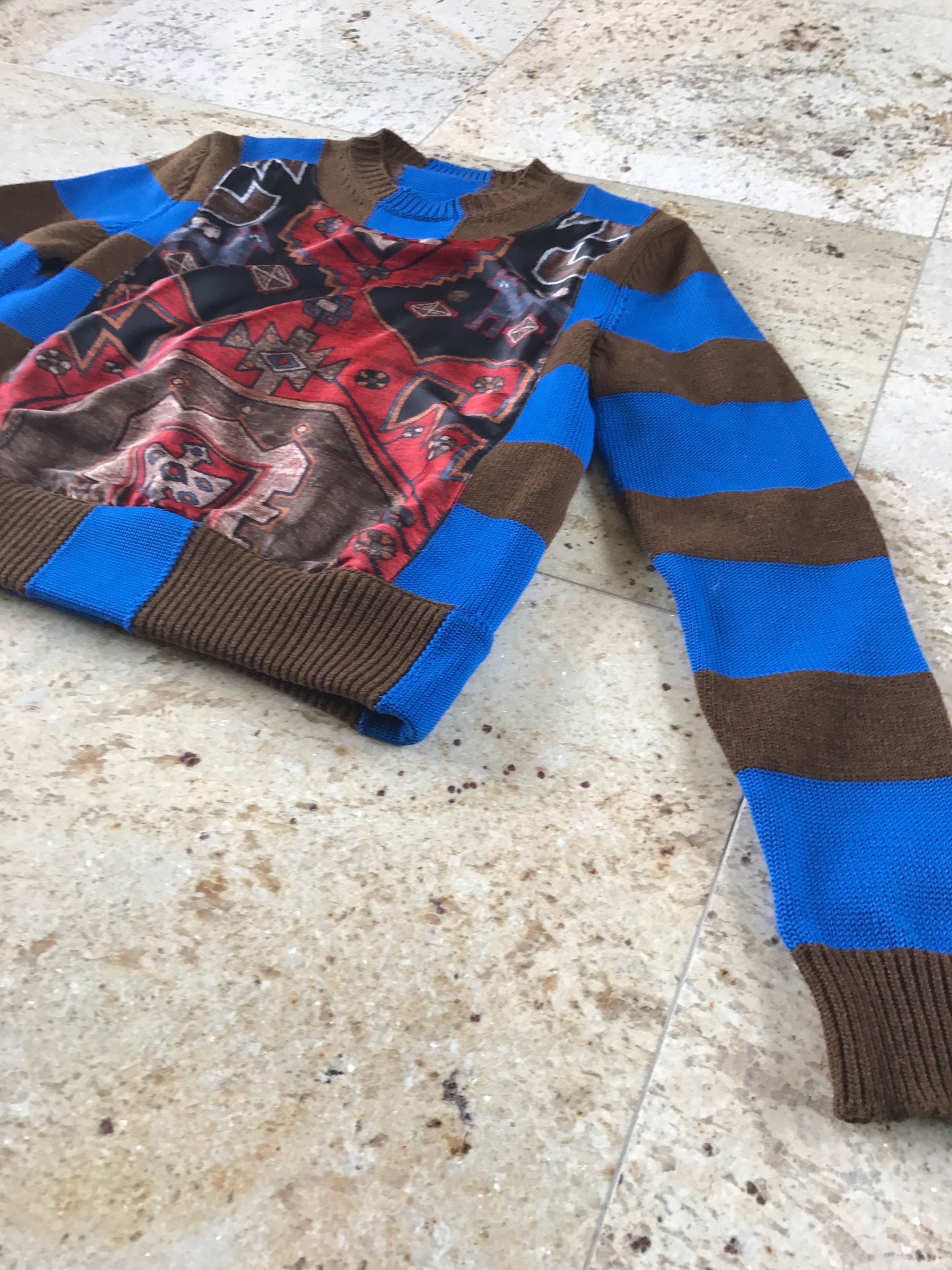 Givenchy Runway Persian Printed Knit Sweater Size US XS / EU 42 / 0 - 7 Thumbnail