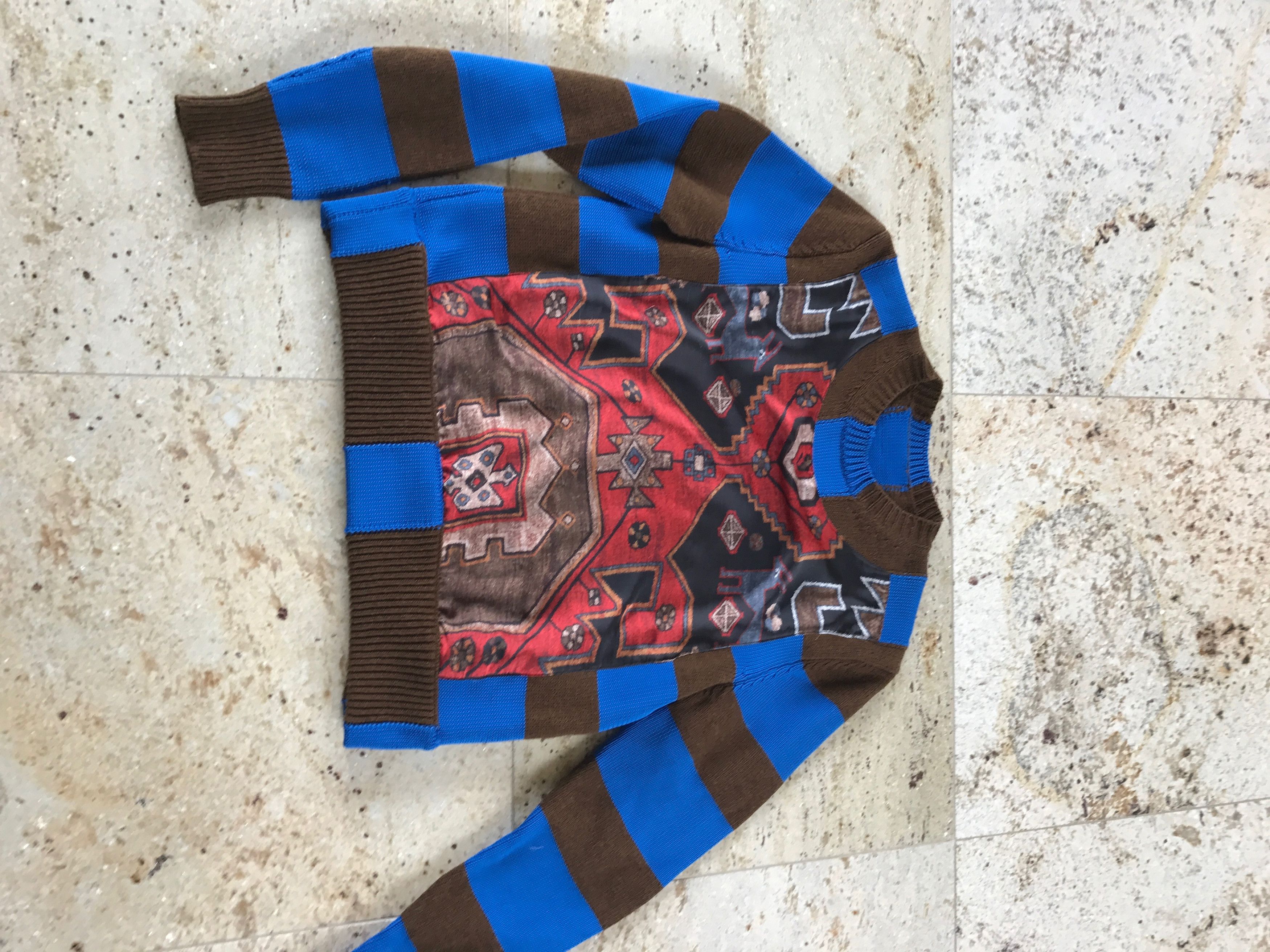 Givenchy Runway Persian Printed Knit Sweater Size US XS / EU 42 / 0 - 5 Thumbnail
