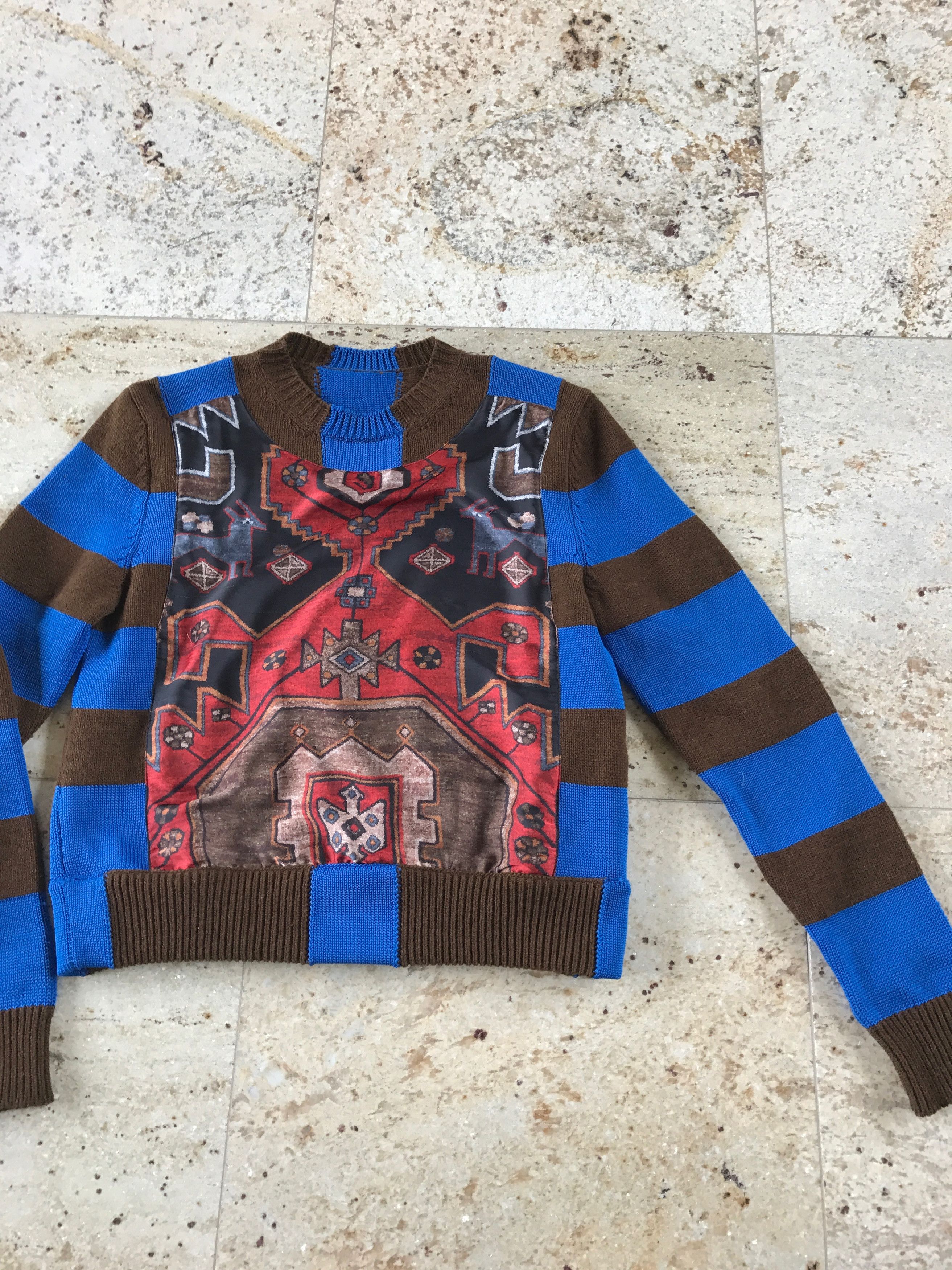 Givenchy Runway Persian Printed Knit Sweater Size US XS / EU 42 / 0 - 8 Thumbnail
