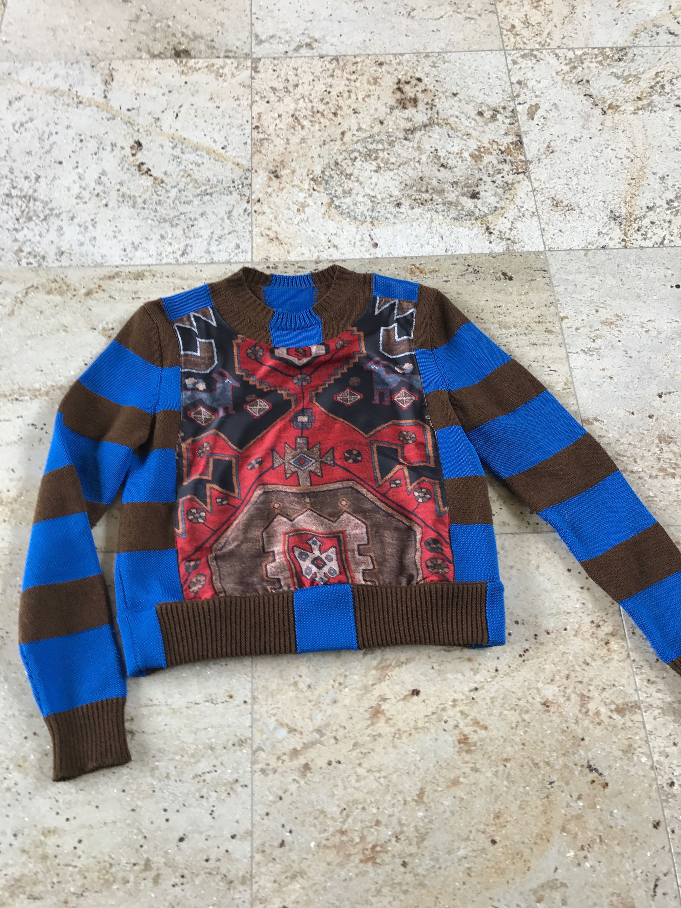 Givenchy Runway Persian Printed Knit Sweater Size US XS / EU 42 / 0 - 2 Thumbnail
