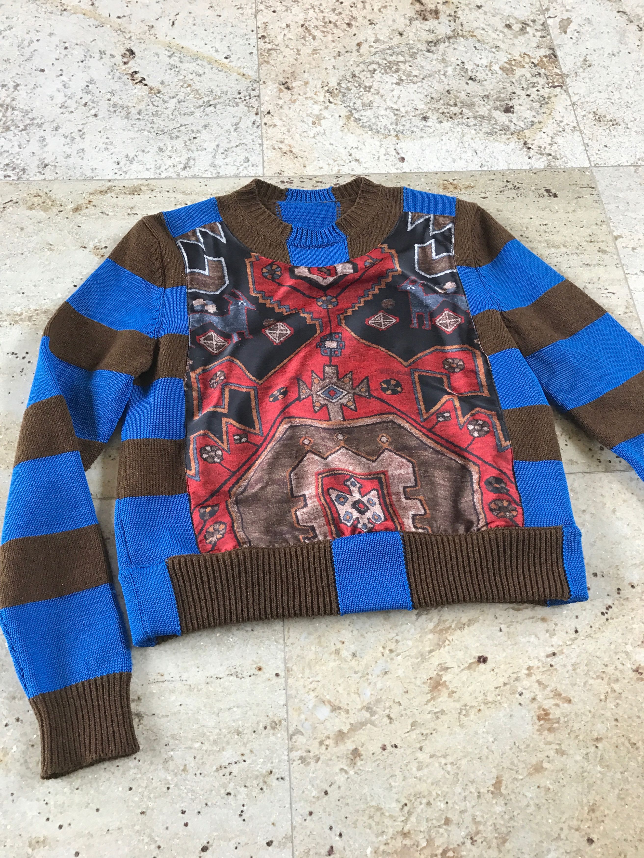 Givenchy Runway Persian Printed Knit Sweater Size US XS / EU 42 / 0 - 3 Thumbnail