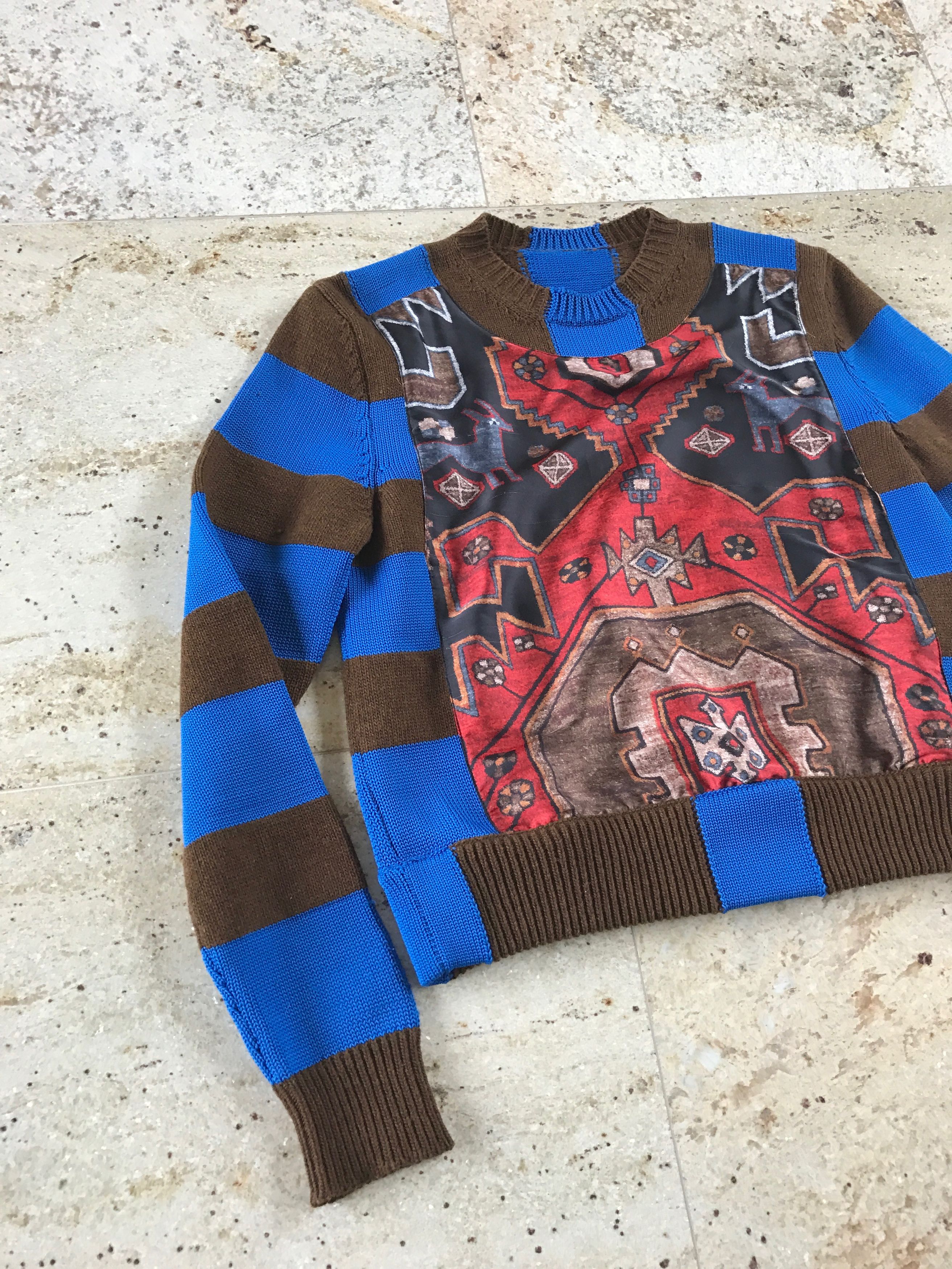 Givenchy Runway Persian Printed Knit Sweater Size US XS / EU 42 / 0 - 4 Thumbnail