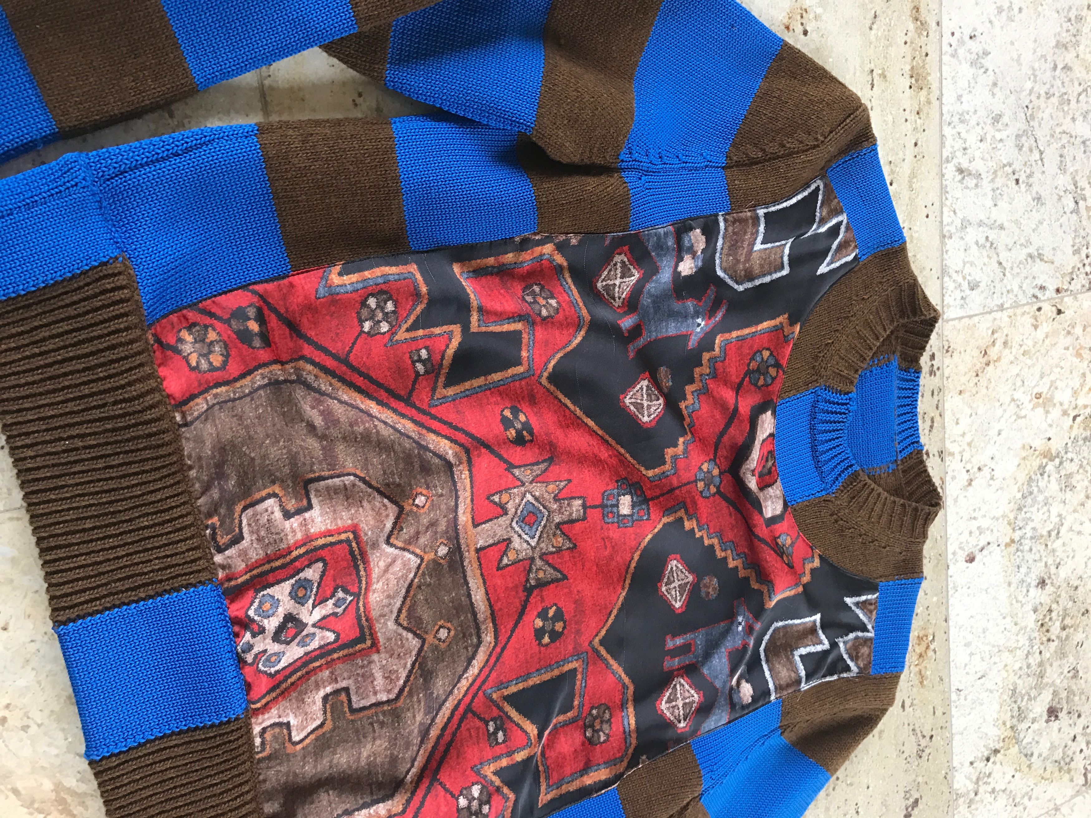 Givenchy Runway Persian Printed Knit Sweater Size US XS / EU 42 / 0 - 6 Thumbnail