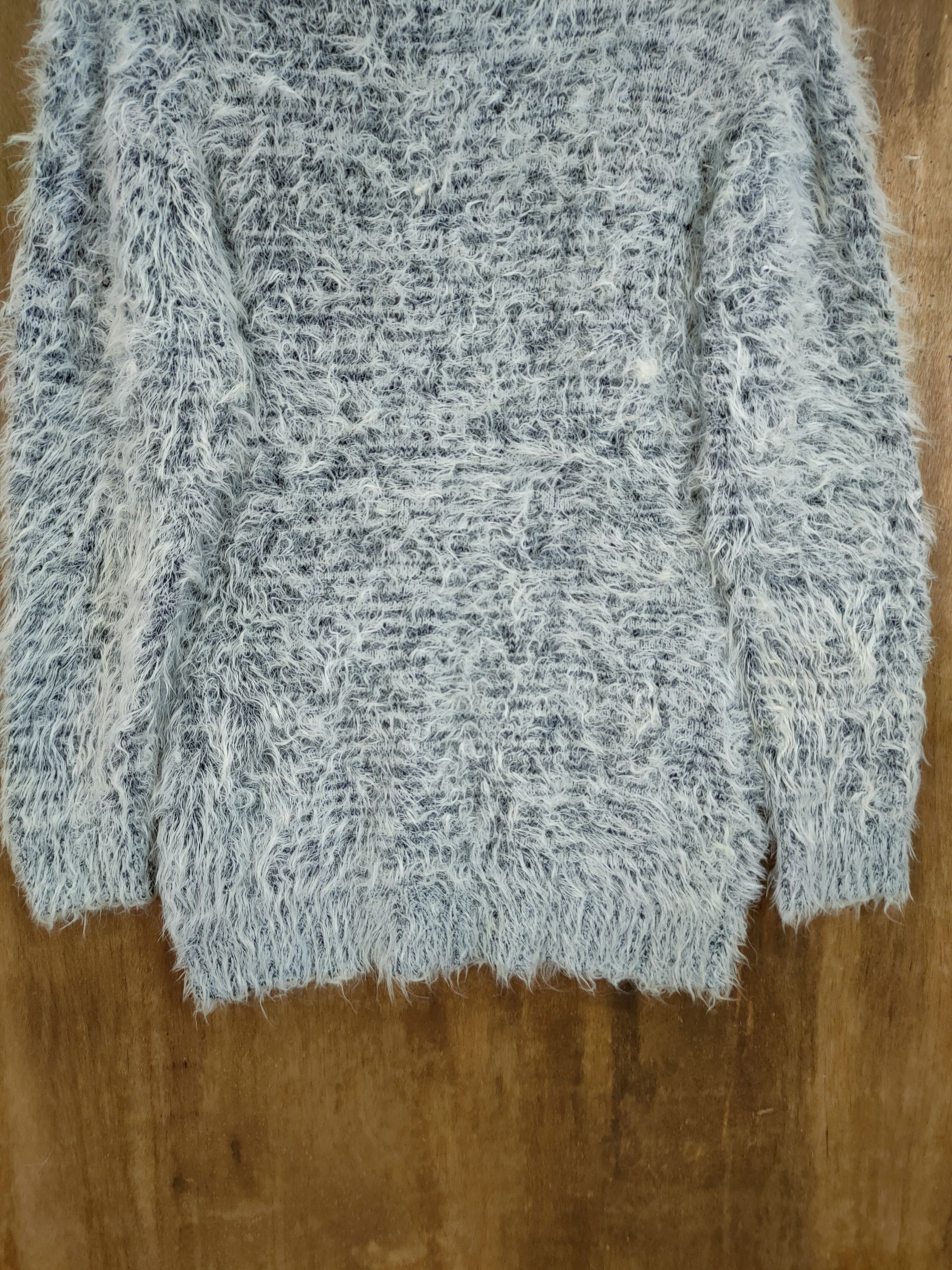 Homespun Knitwear D Cecil Mc Bee fur shag shaggy mohair knitwear #46-970 Size M / US 6-8 / IT 42-44 - 10 Thumbnail