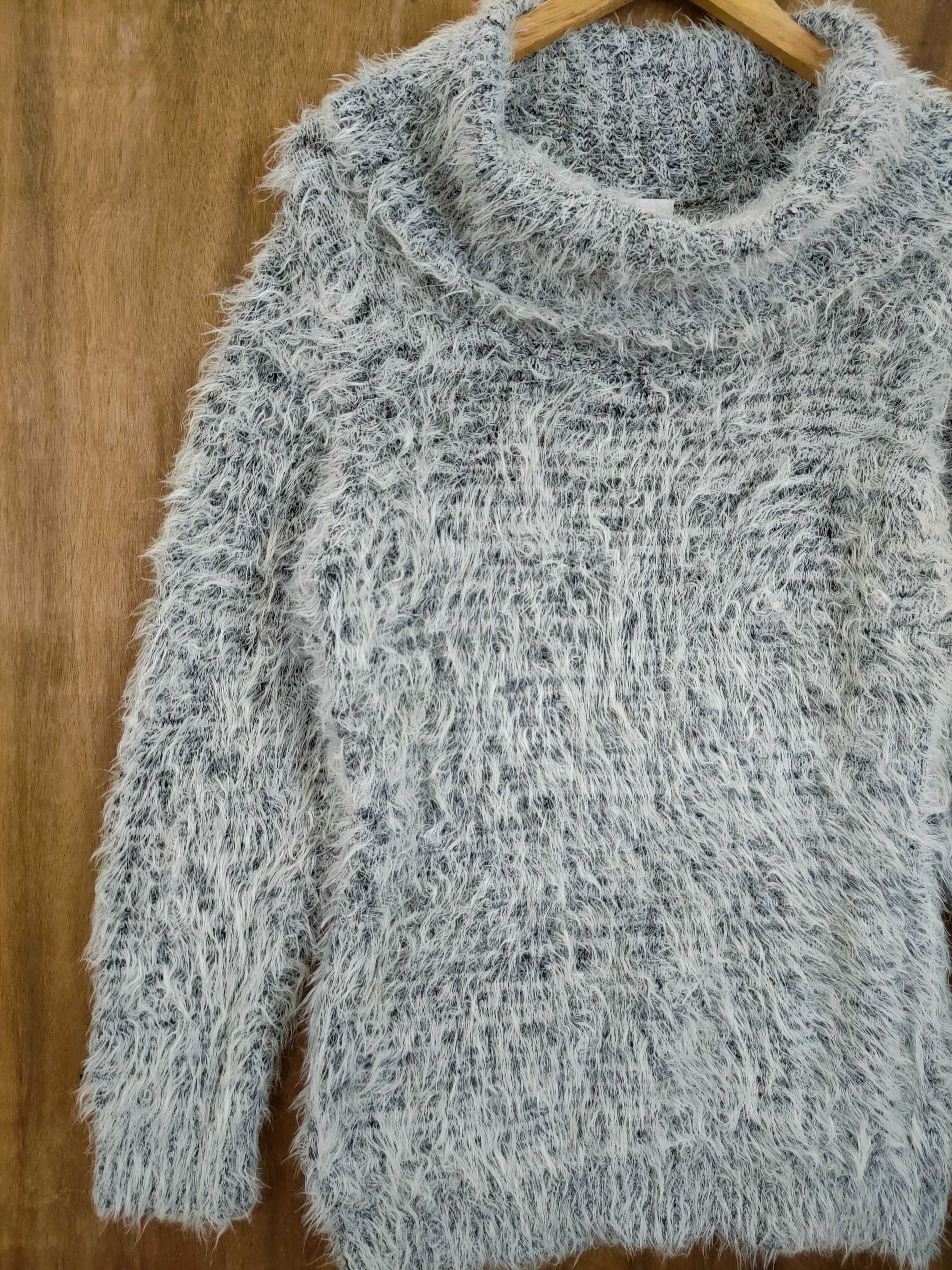 Homespun Knitwear D Cecil Mc Bee fur shag shaggy mohair knitwear #46-970 Size M / US 6-8 / IT 42-44 - 2 Thumbnail
