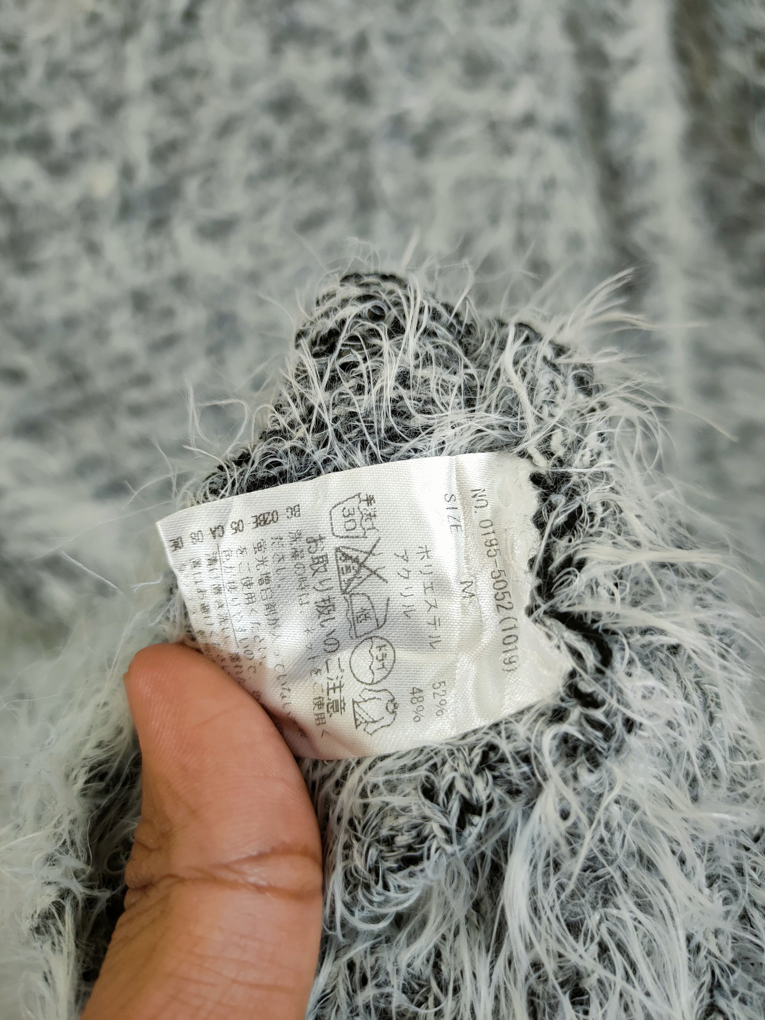 Homespun Knitwear D Cecil Mc Bee fur shag shaggy mohair knitwear #46-970 Size M / US 6-8 / IT 42-44 - 13 Thumbnail