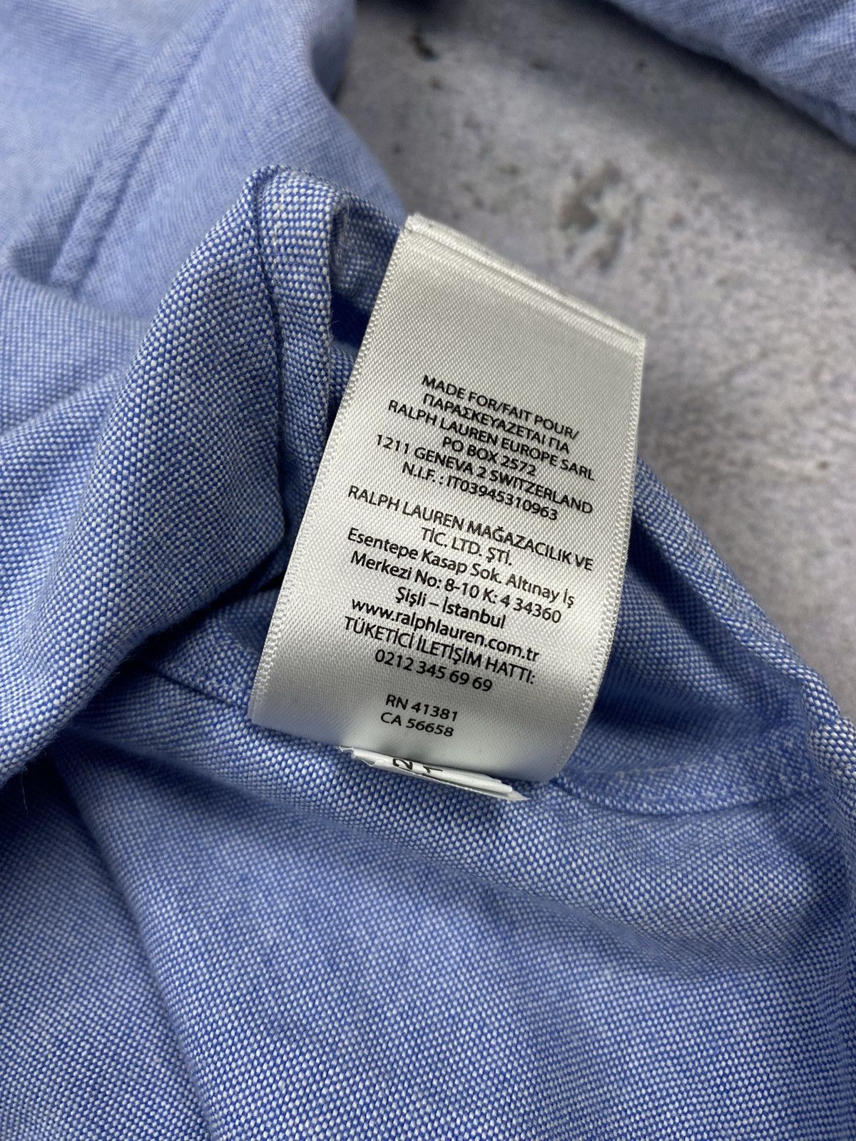 Polo Ralph Lauren Ralph Lauren Polo shirt blue denim vintage Size US M / EU 48-50 / 2 - 7 Thumbnail