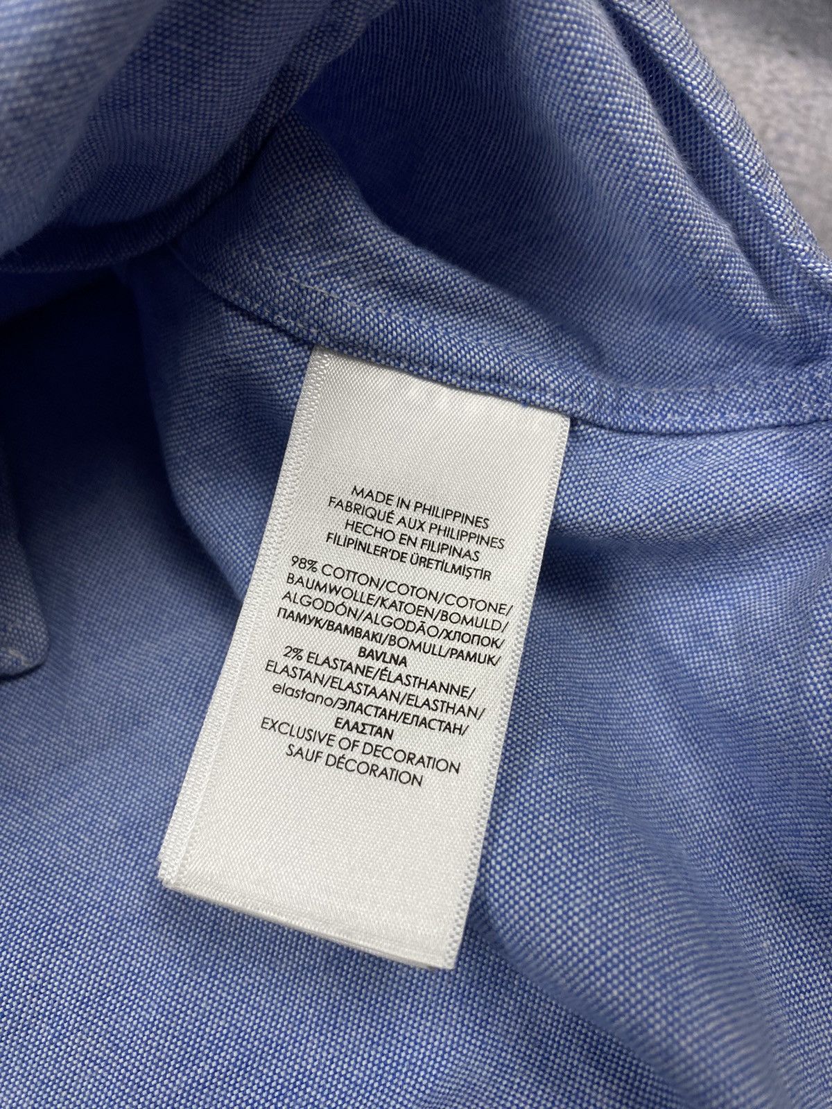 Polo Ralph Lauren Ralph Lauren Polo shirt blue denim vintage Size US M / EU 48-50 / 2 - 6 Thumbnail