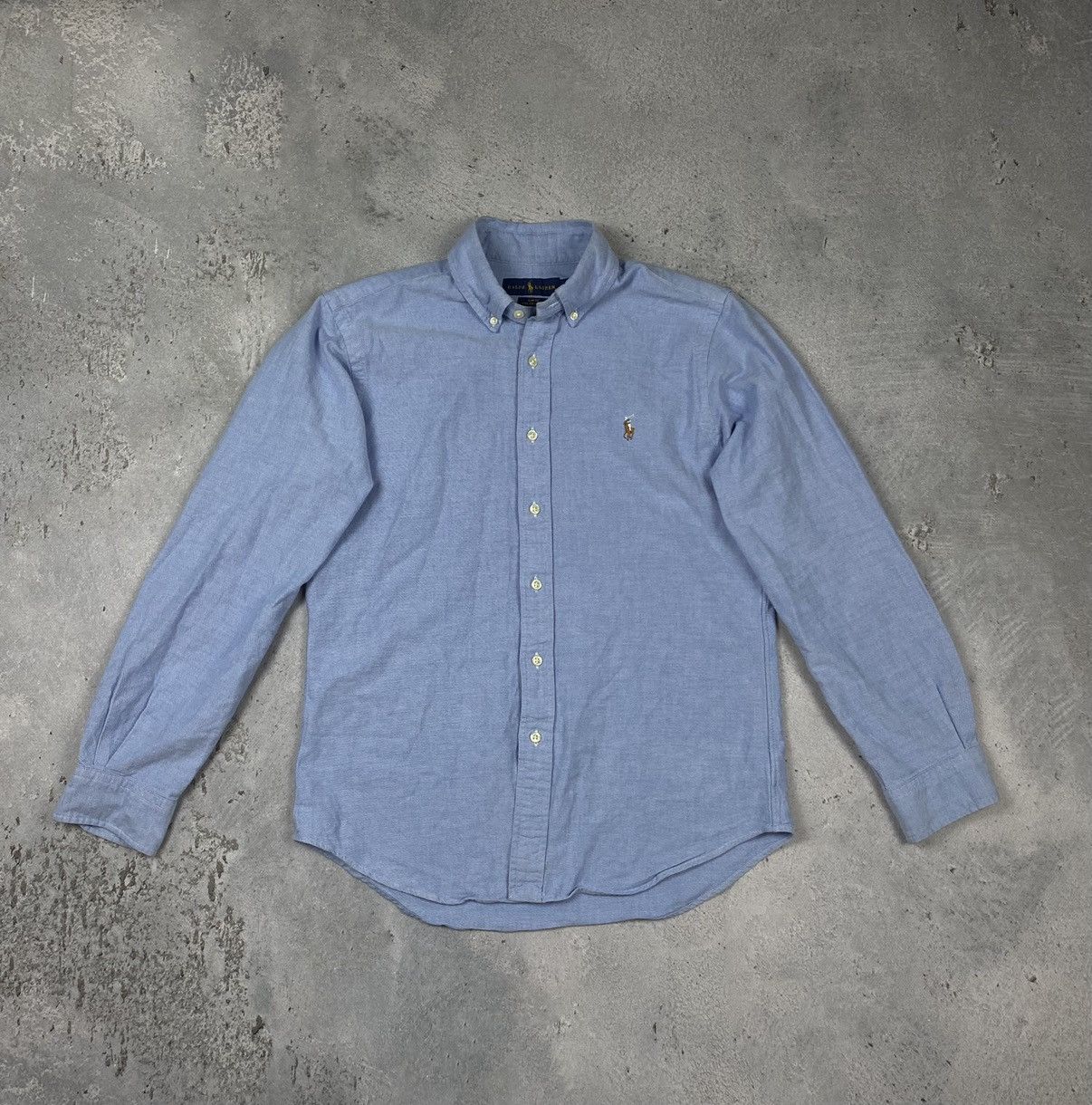 Polo Ralph Lauren Ralph Lauren Polo shirt blue denim vintage Size US M / EU 48-50 / 2 - 1 Thumbnail