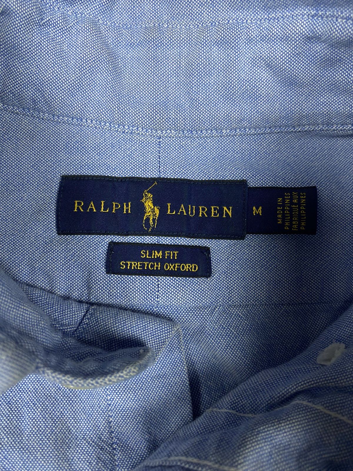 Polo Ralph Lauren Ralph Lauren Polo shirt blue denim vintage Size US M / EU 48-50 / 2 - 5 Thumbnail