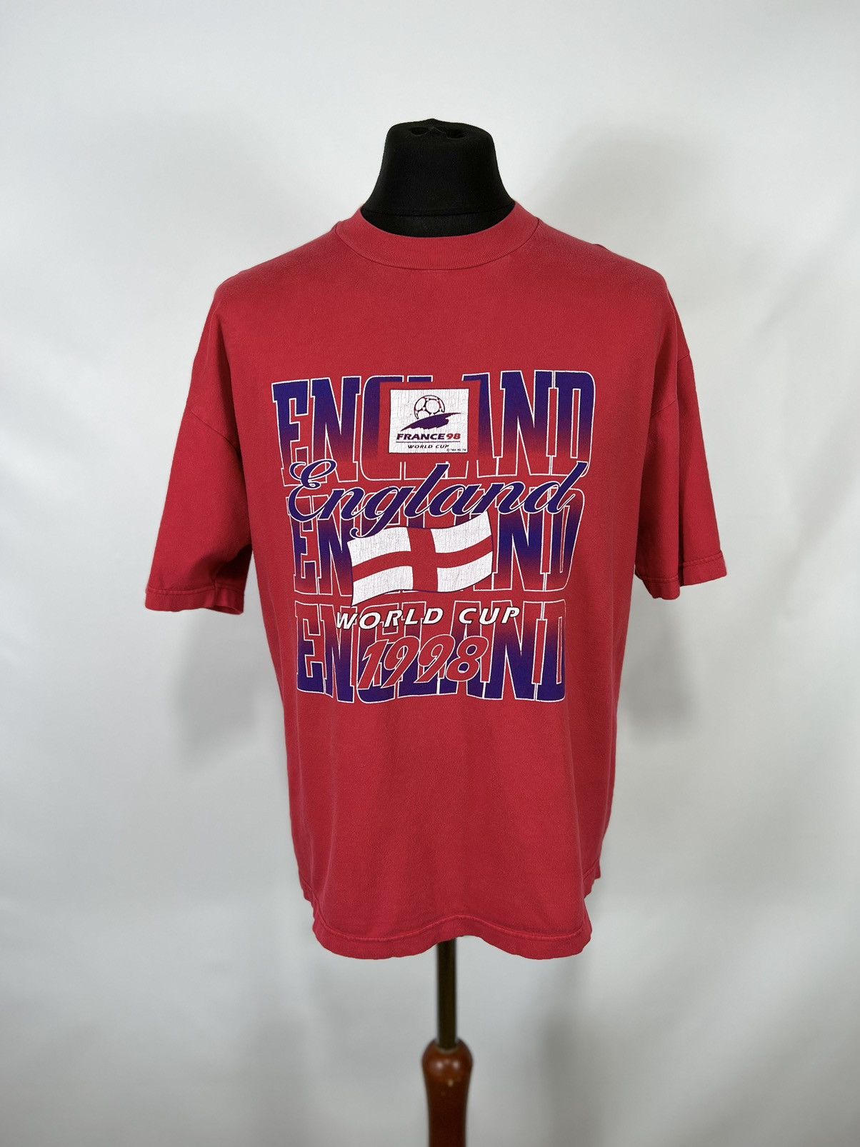 Band Tees Vintage France 98 World Cup England T-shirt Size US XL / EU 56 / 4 - 1 Thumbnail