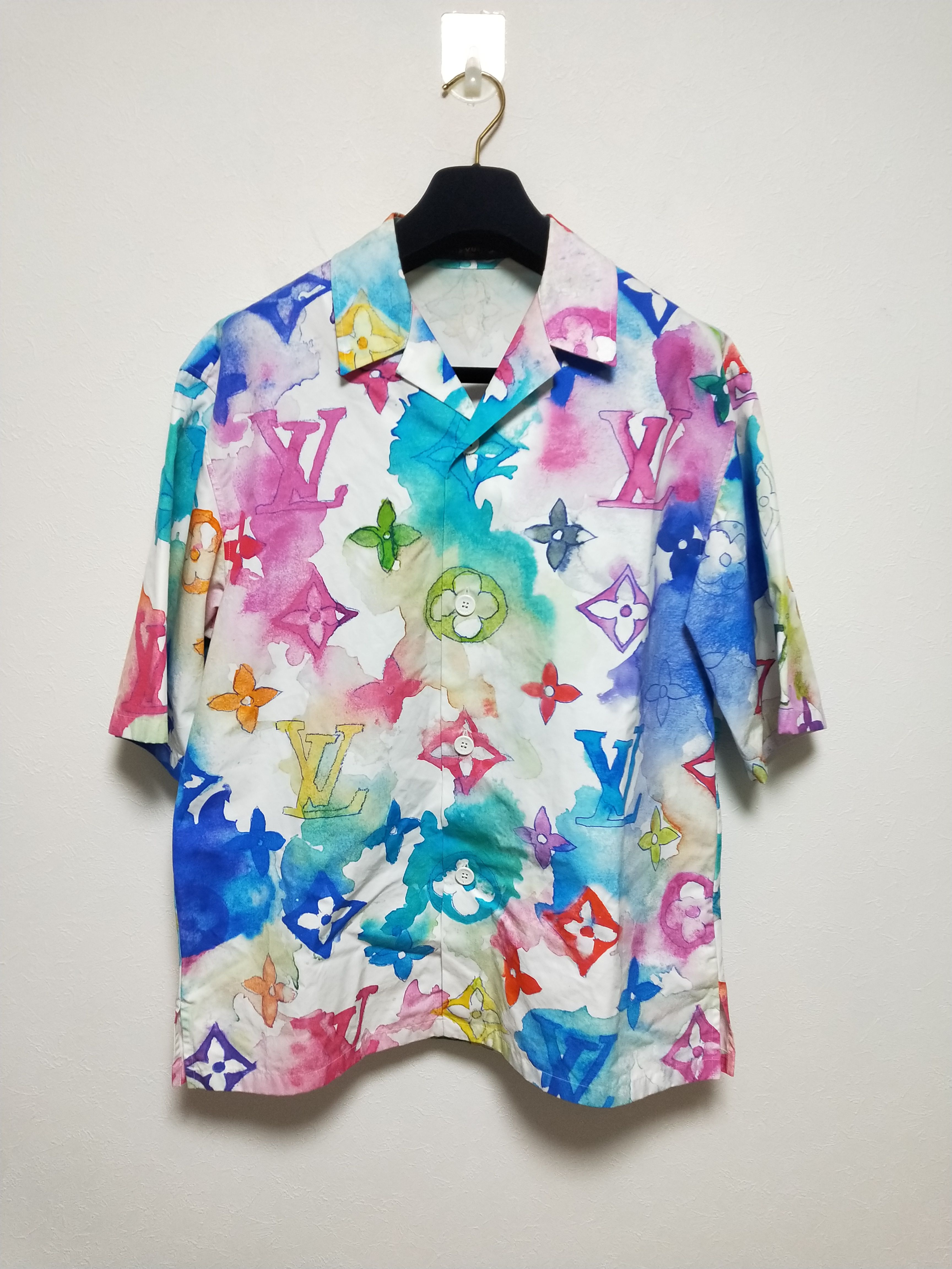 Louis Vuitton Multicolor Watercolor T-Shirt, Men's Fashion, Tops