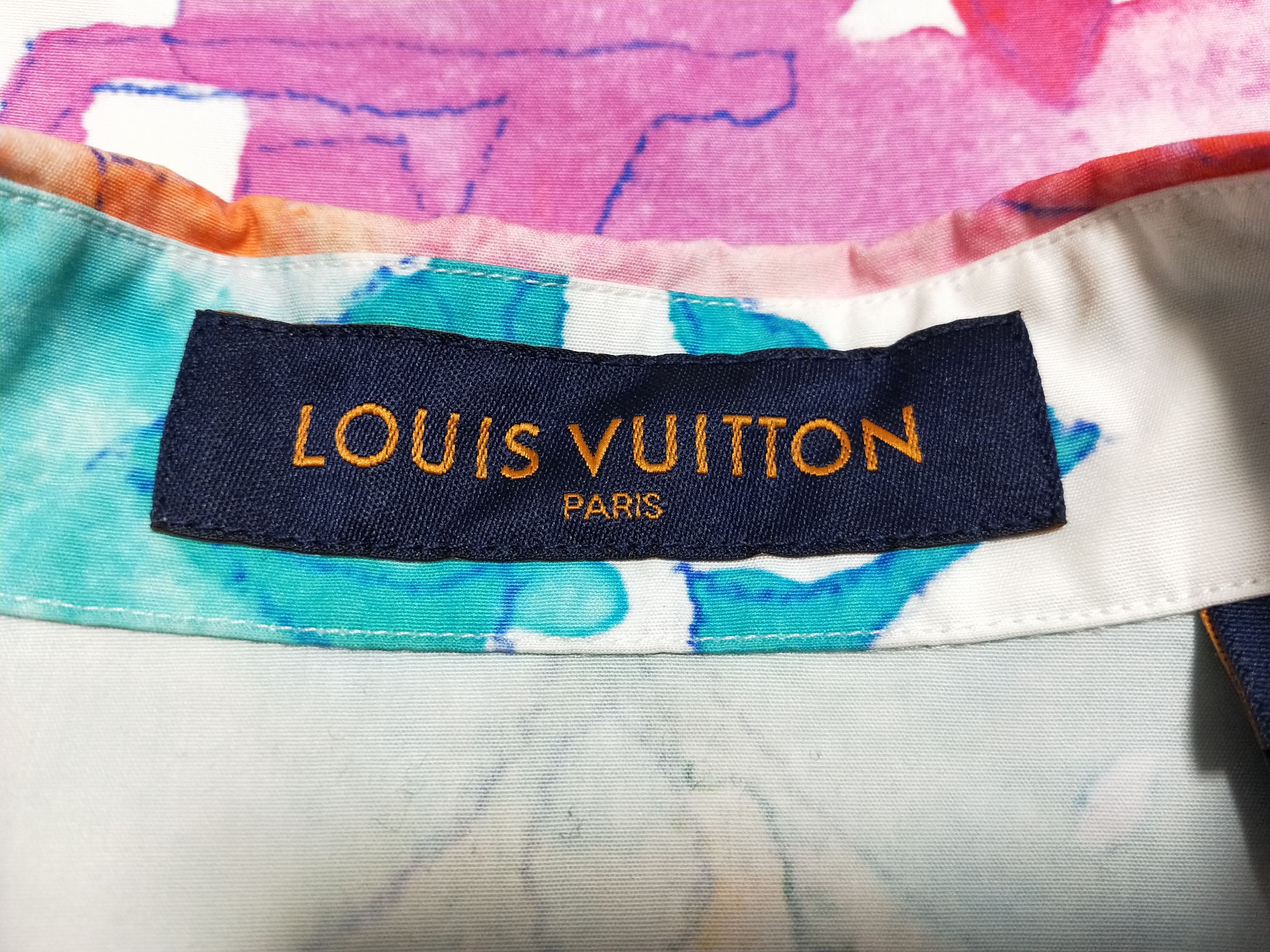 Louis Vuitton Watercolor Monogram Button Up Shirt Size US M / EU 48-50 / 2 - 5 Thumbnail