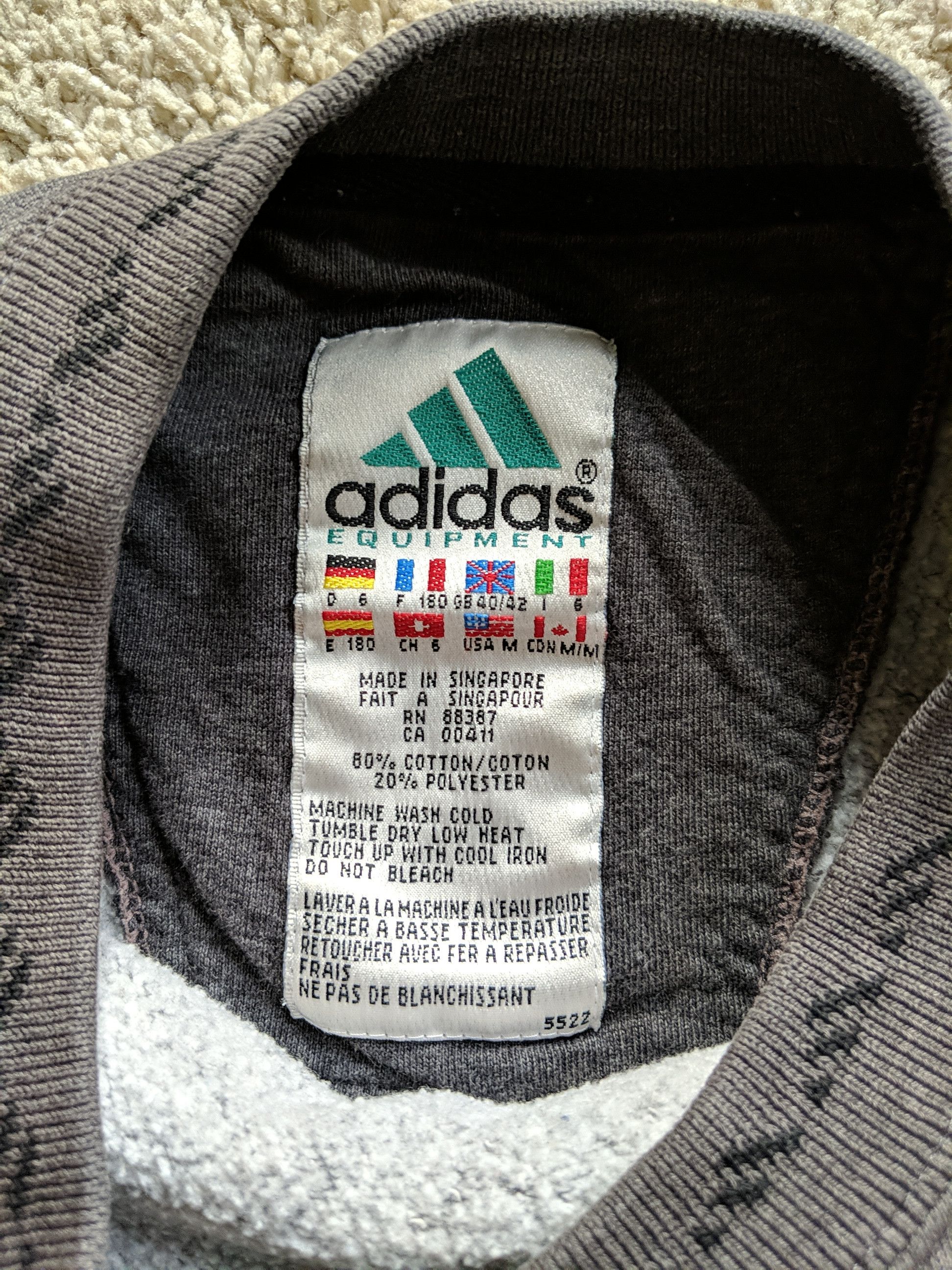 Adidas × Vintage Adidas Equipment Crewneck Sweater Size US M / EU 48-50 / 2 - 4 Thumbnail