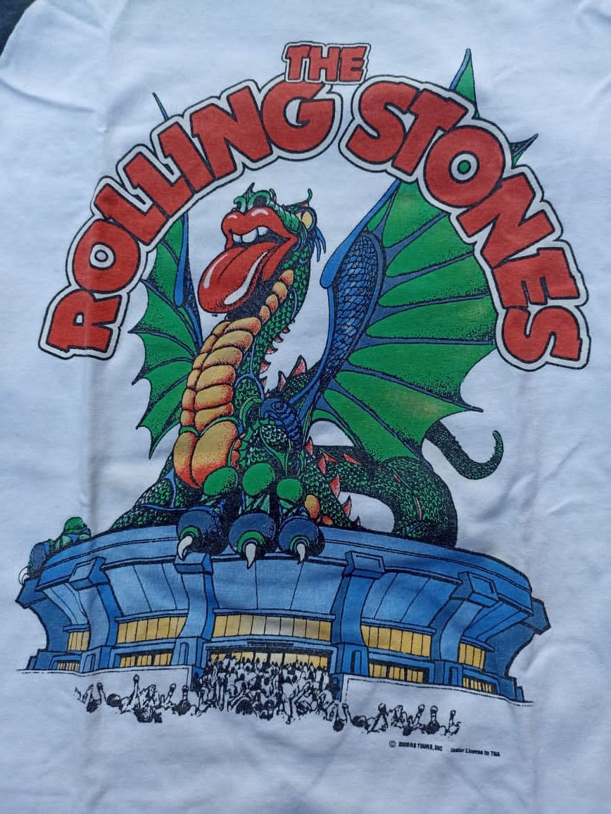 The Rolling Stones Vintage 3Q The Rolling Stones Dragon on Stadium Size US L / EU 52-54 / 3 - 7 Thumbnail