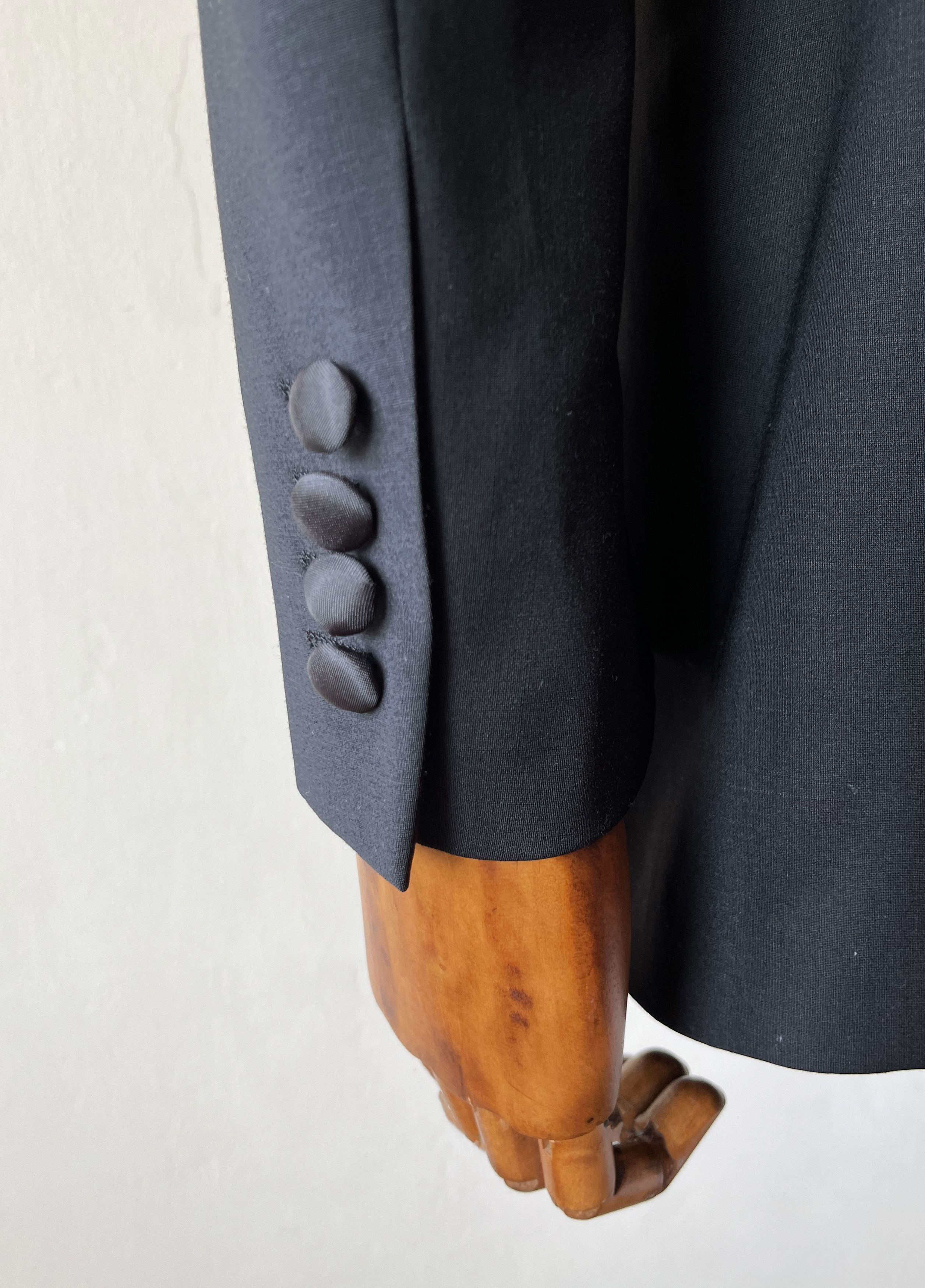 Vintage SuperFine Wool Men's Tuxedo - Pit to Pit 21.4in / 54.5cm Size 38R - 4 Thumbnail