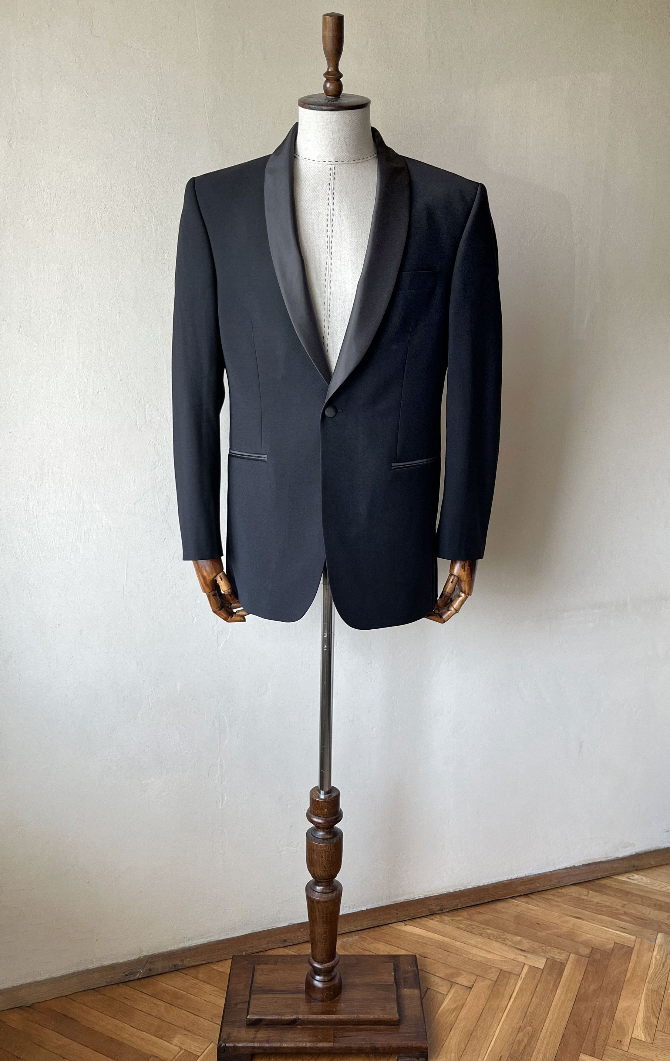 Vintage SuperFine Wool Men's Tuxedo - Pit to Pit 21.4in / 54.5cm Size 38R - 2 Thumbnail