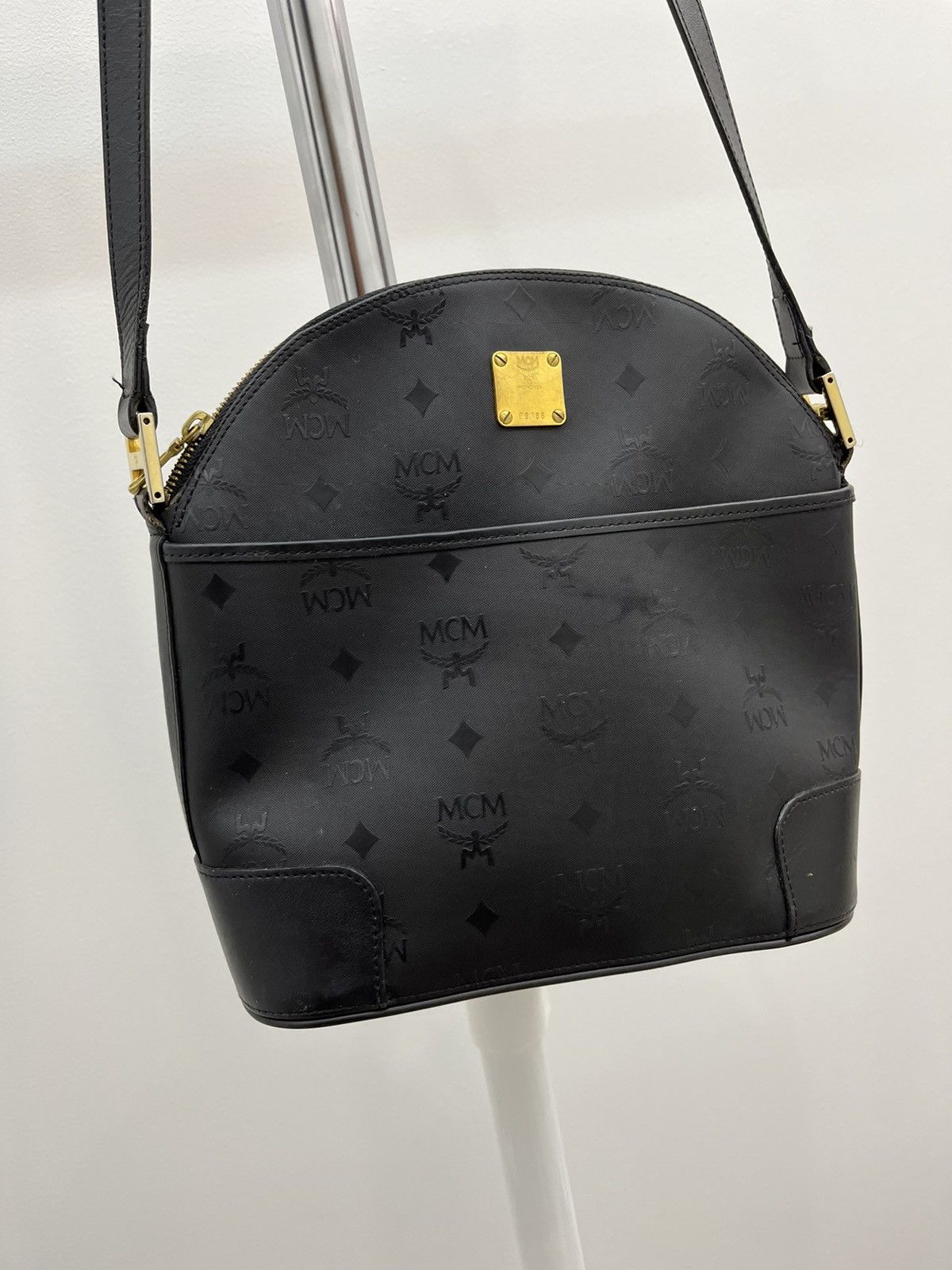 MCM Vintage MCM Black Nylon Shoulder Bags Grailed