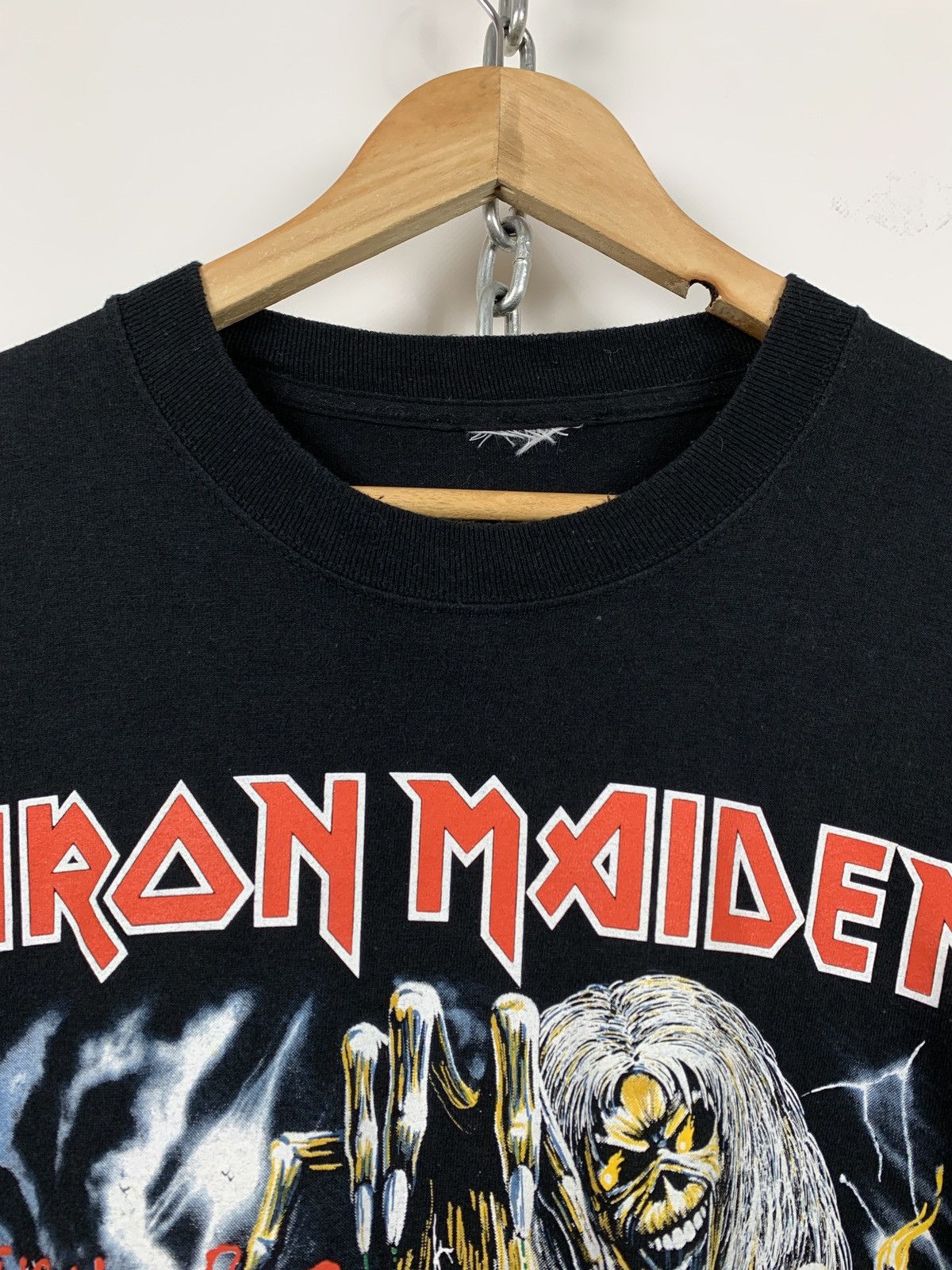 Band Tees 1982 Vintage Iron Maiden The Number Of The Beast T-Shirt Size US XL / EU 56 / 4 - 5 Thumbnail