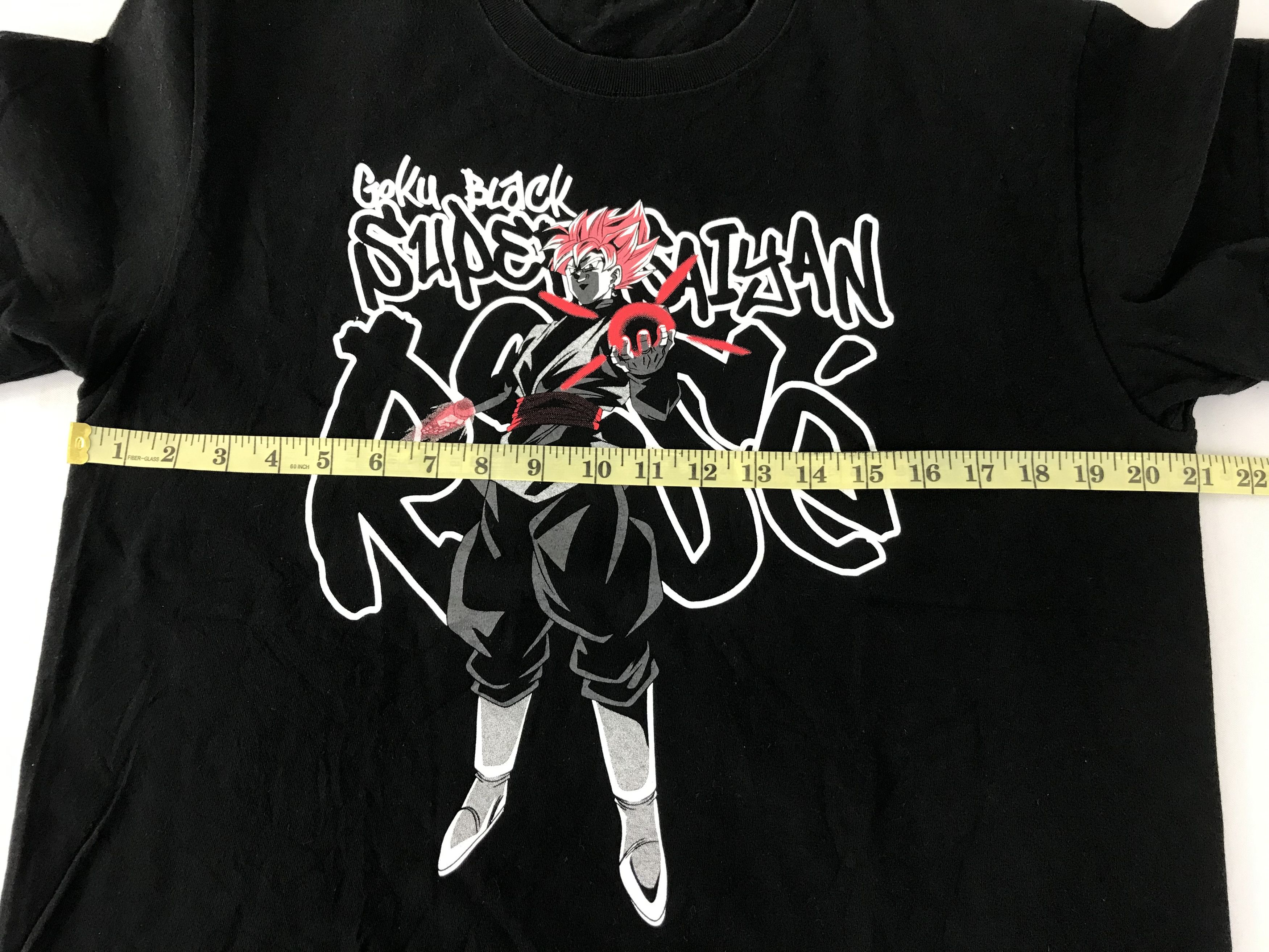 Anime × Japanese Brand Anime Manga Dragon Ball Goku Black Super Saiyan Rise Tee Size US L / EU 52-54 / 3 - 8 Thumbnail