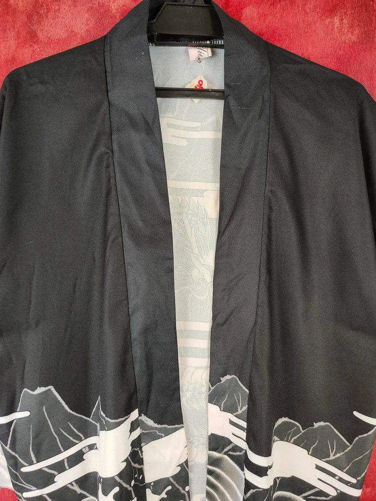 Edition Japan × Japanese Brand Yiermei - Dragon japan kimono Black Cardigan #S426 Size XL / US 12-14 / IT 48-50 - 9 Thumbnail