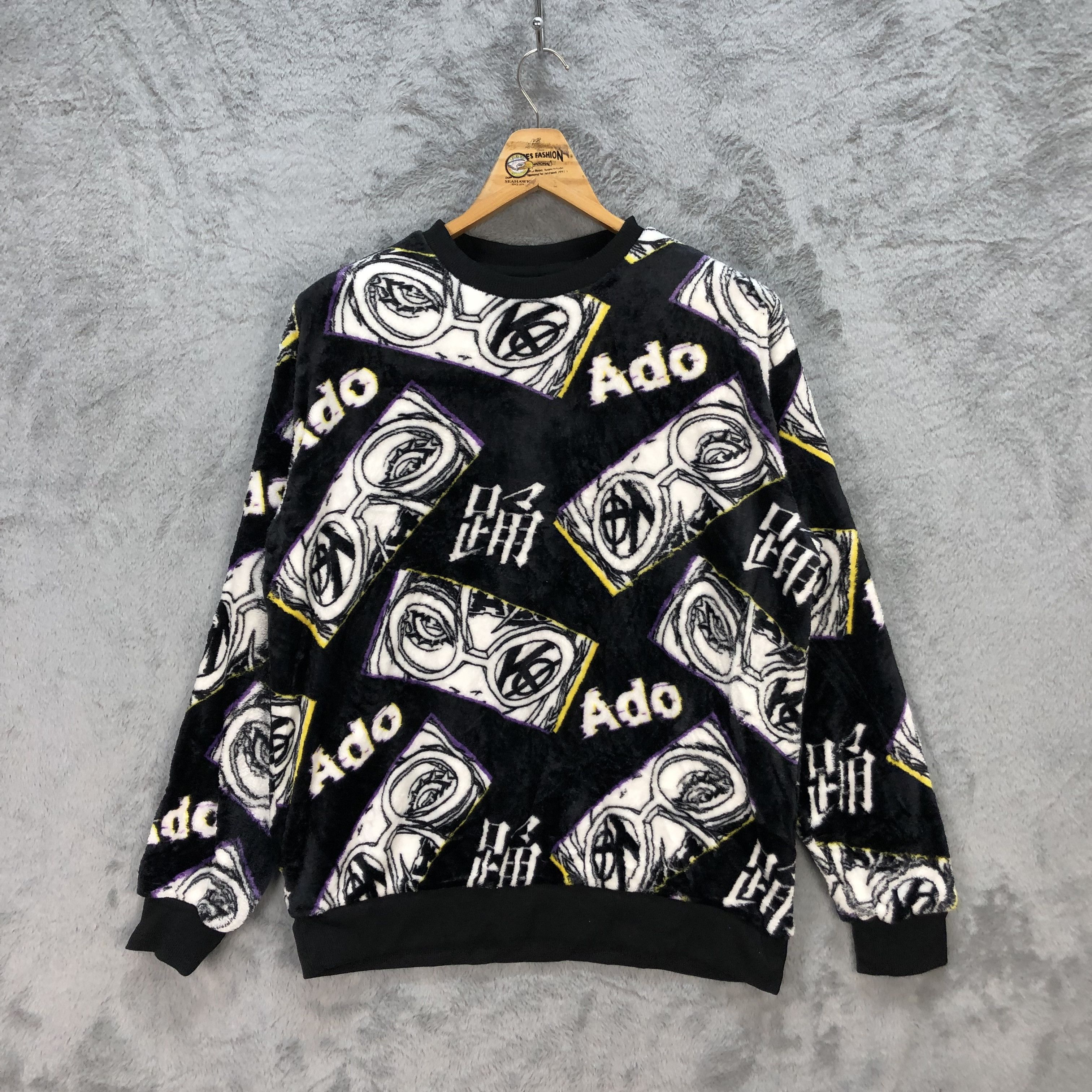 Anime ADO Fullprint Fleece Sweatshirts #5684-202 Size US L / EU 52-54 / 3 - 1 Thumbnail