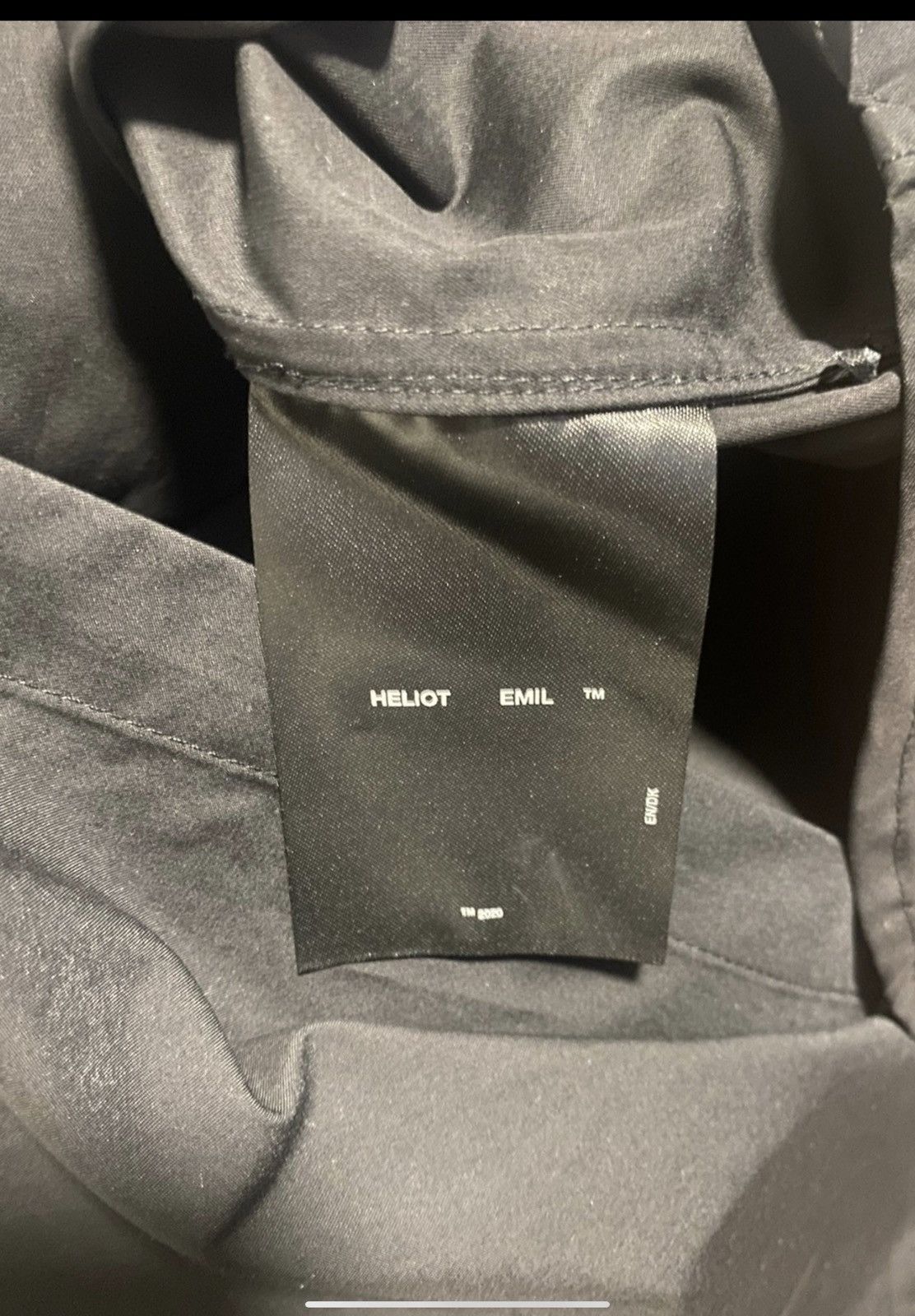 Heliot Emil Helios Emil SS20 Black Heat Reflective Elements Shirt Size US XS / EU 42 / 0 - 6 Thumbnail