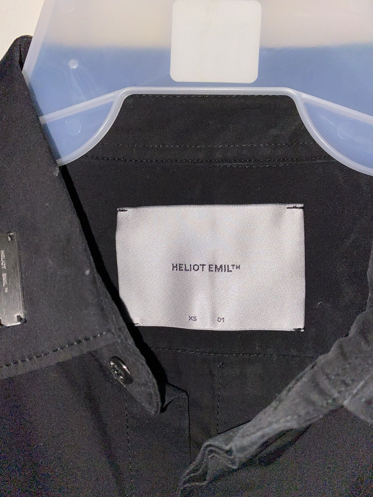 Heliot Emil Helios Emil SS20 Black Heat Reflective Elements Shirt Size US XS / EU 42 / 0 - 2 Thumbnail