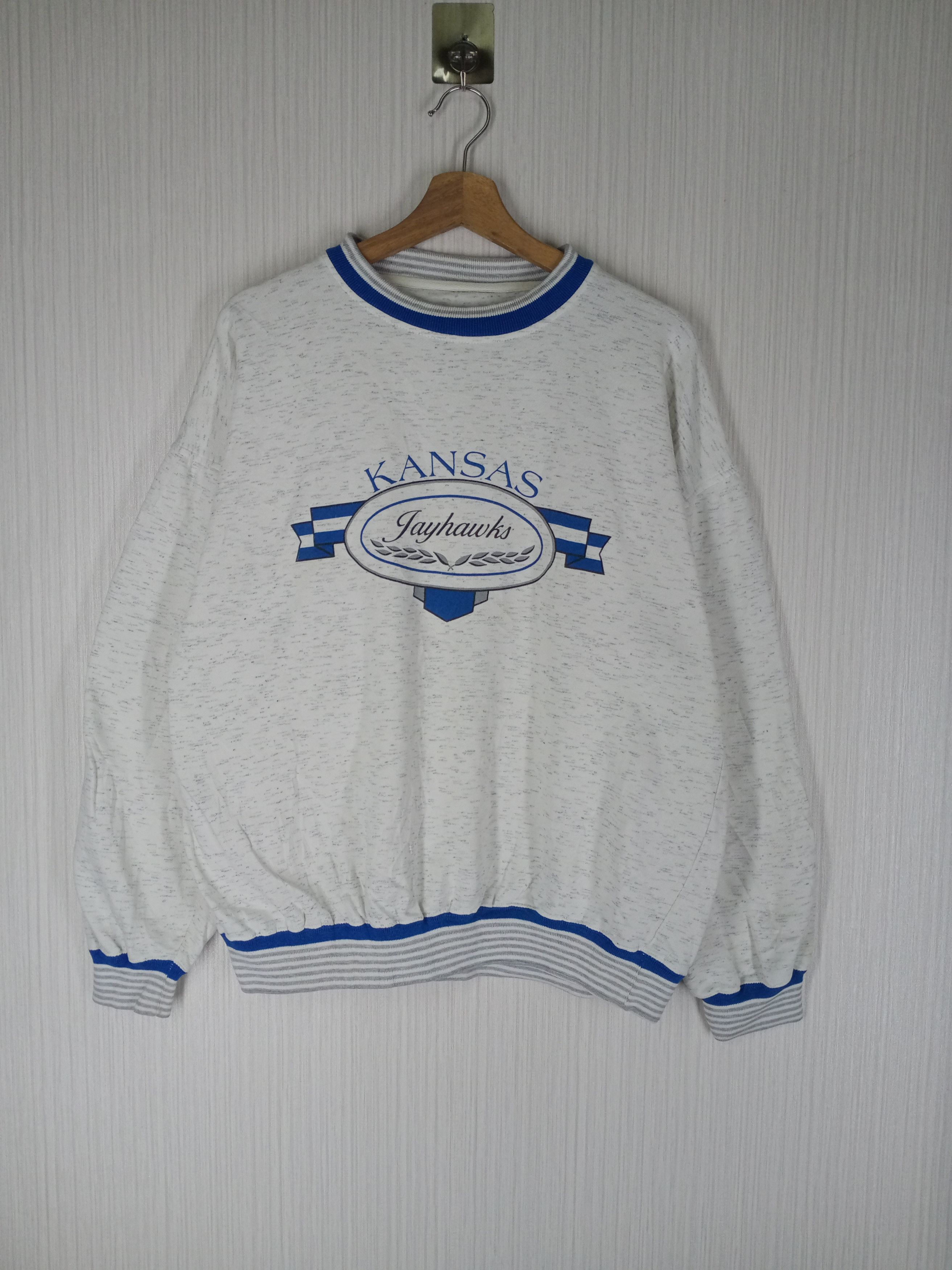 Vintage 90s Kansas Jayhawks Crewneck Sweatshirt