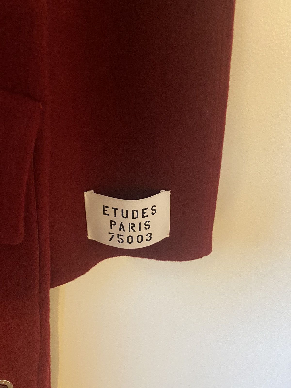 Etudes Venus Red Double-Breasted Wool Coat Size US S / EU 44-46 / 1 - 4 Thumbnail