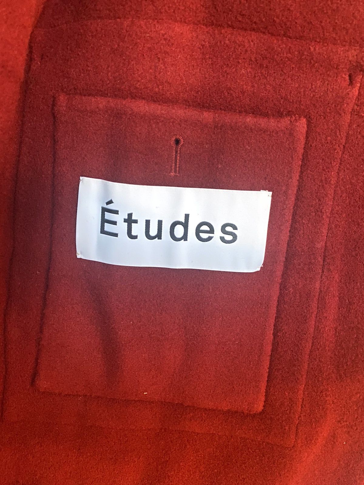 Etudes Venus Red Double-Breasted Wool Coat Size US S / EU 44-46 / 1 - 7 Thumbnail