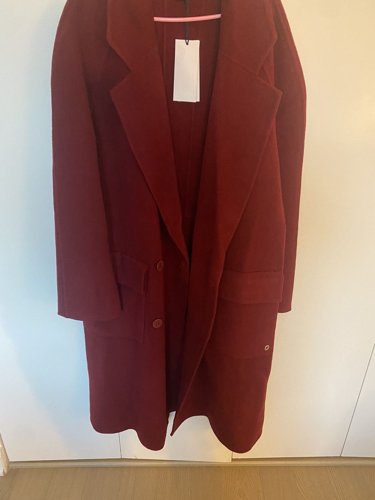 Etudes Venus Red Double-Breasted Wool Coat Size US S / EU 44-46 / 1 - 3 Thumbnail