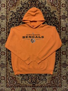 Vintage Reebok Mens XL Size 52 Orange Cincinnati Bengals AJ 