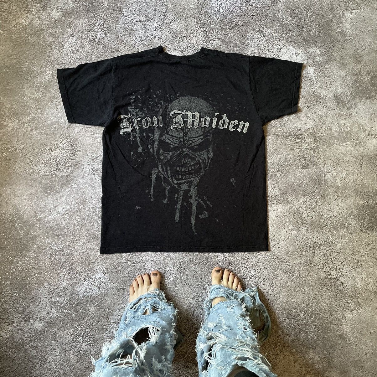 Vintage Vintage 90s Iron Maiden Band Tee Graphic Thrashed Grunge L Size US L / EU 52-54 / 3 - 7 Thumbnail