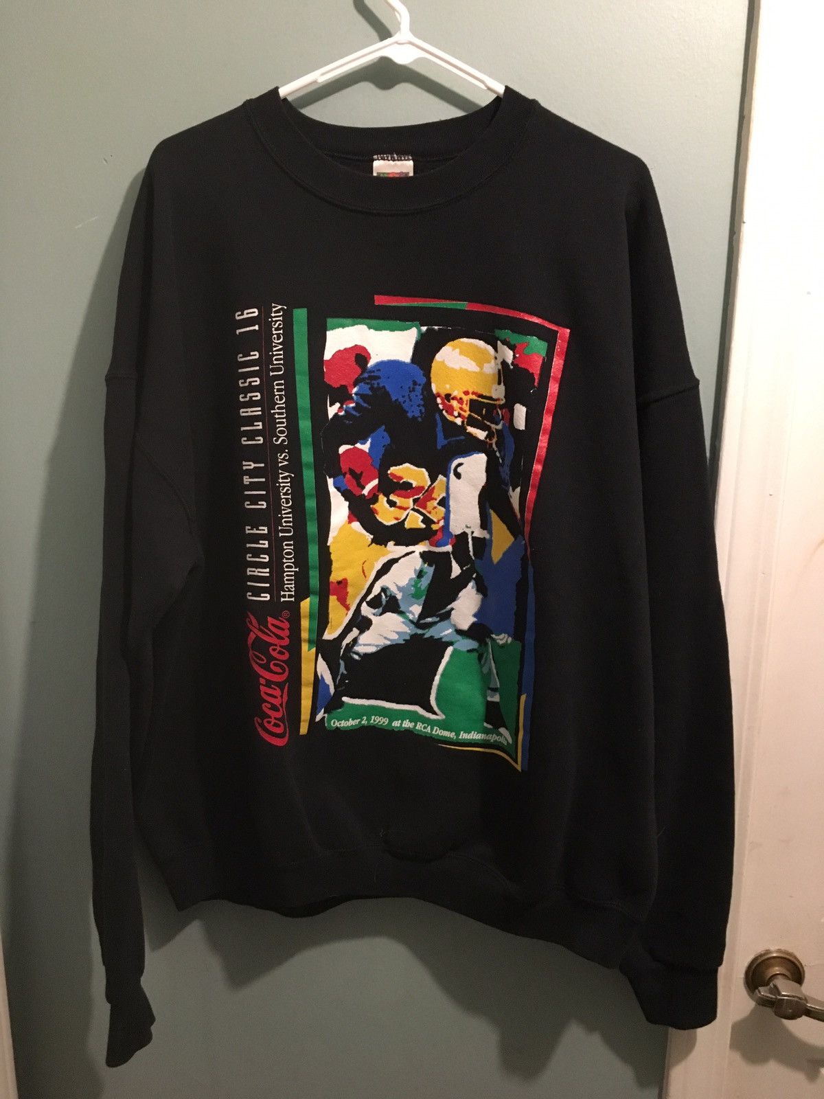 Coca Cola × Vintage Vintage Coca Cola Football sweater Size US XXL / EU 58 / 5 - 1 Thumbnail