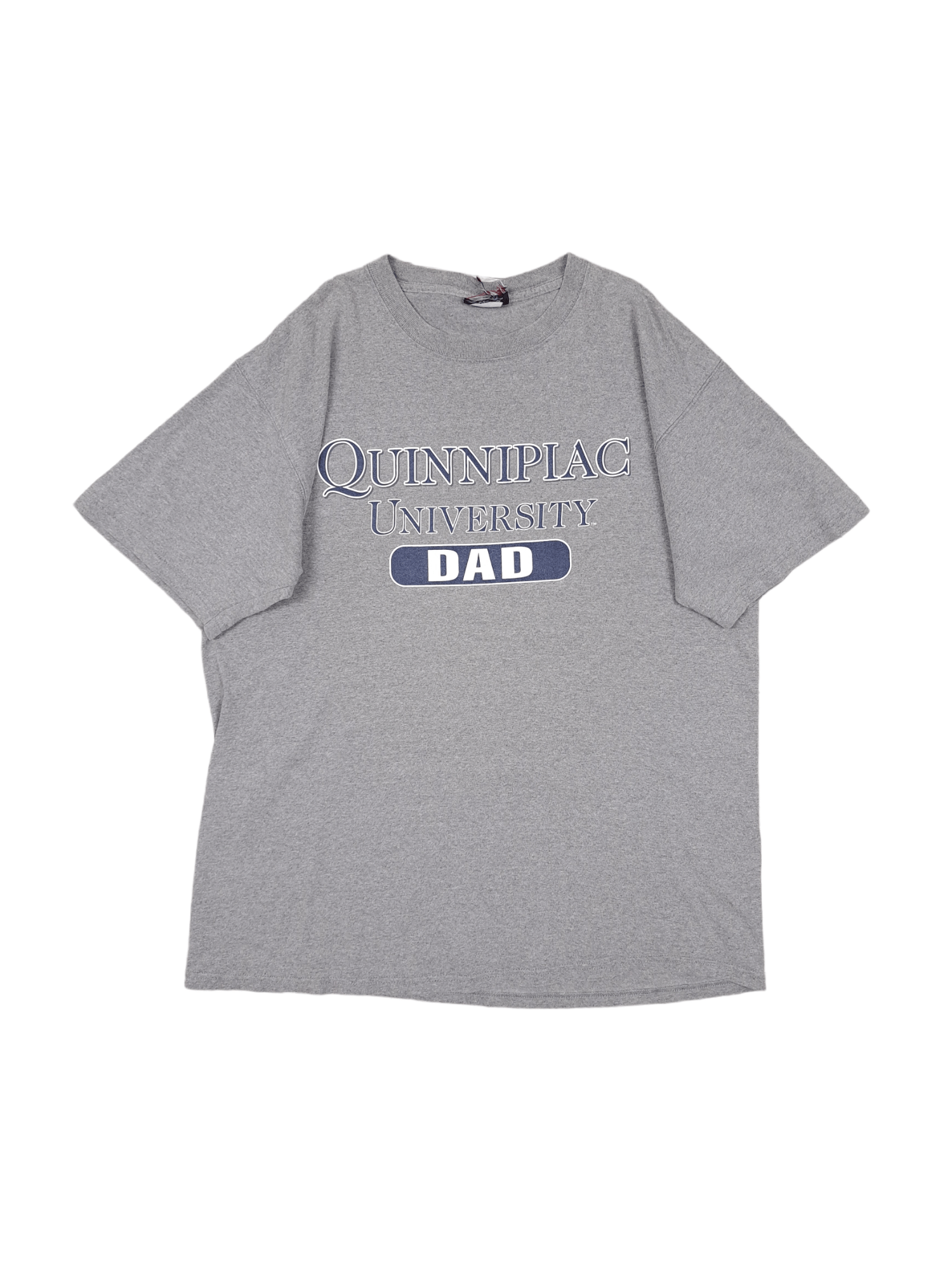 Vintage 💎 Vintage Quinnipac University Dad Grey T-shirt Size L Size US L / EU 52-54 / 3 - 1 Thumbnail