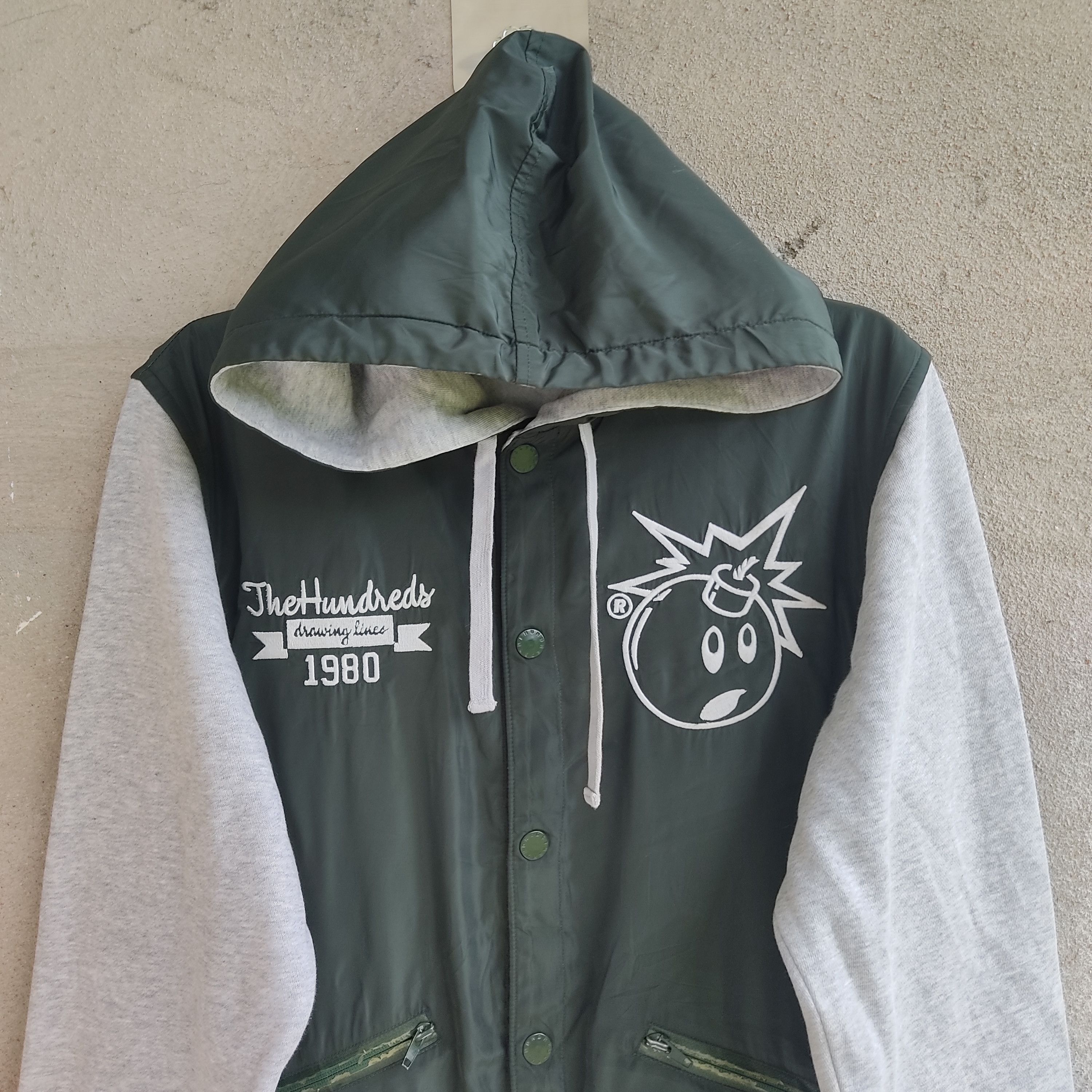Japanese Brand × The Hundreds The Hundreds Huge Big Logo Spell Out Varsity Style Hoodie Size US M / EU 48-50 / 2 - 2 Thumbnail