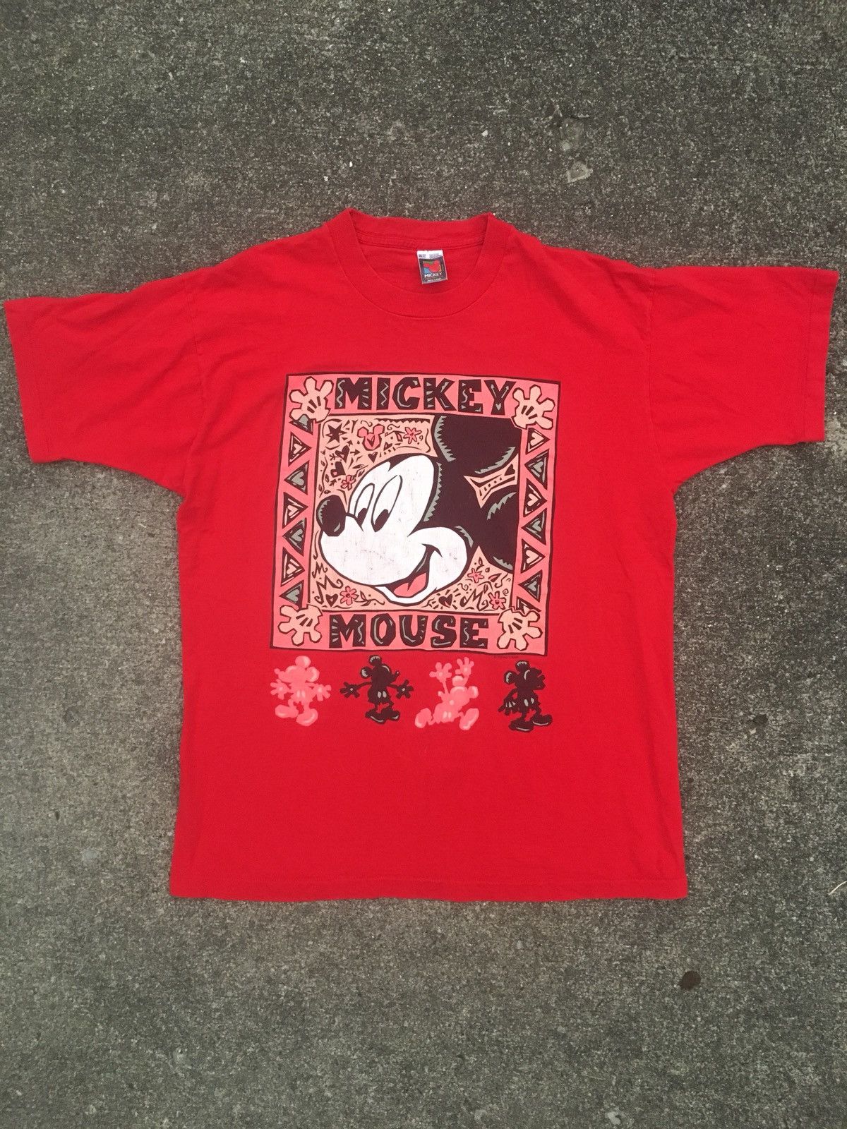 Mickey Mouse × Vintage Vintage 90’s Mickey Mouse Tee Size US XXL / EU 58 / 5 - 1 Thumbnail