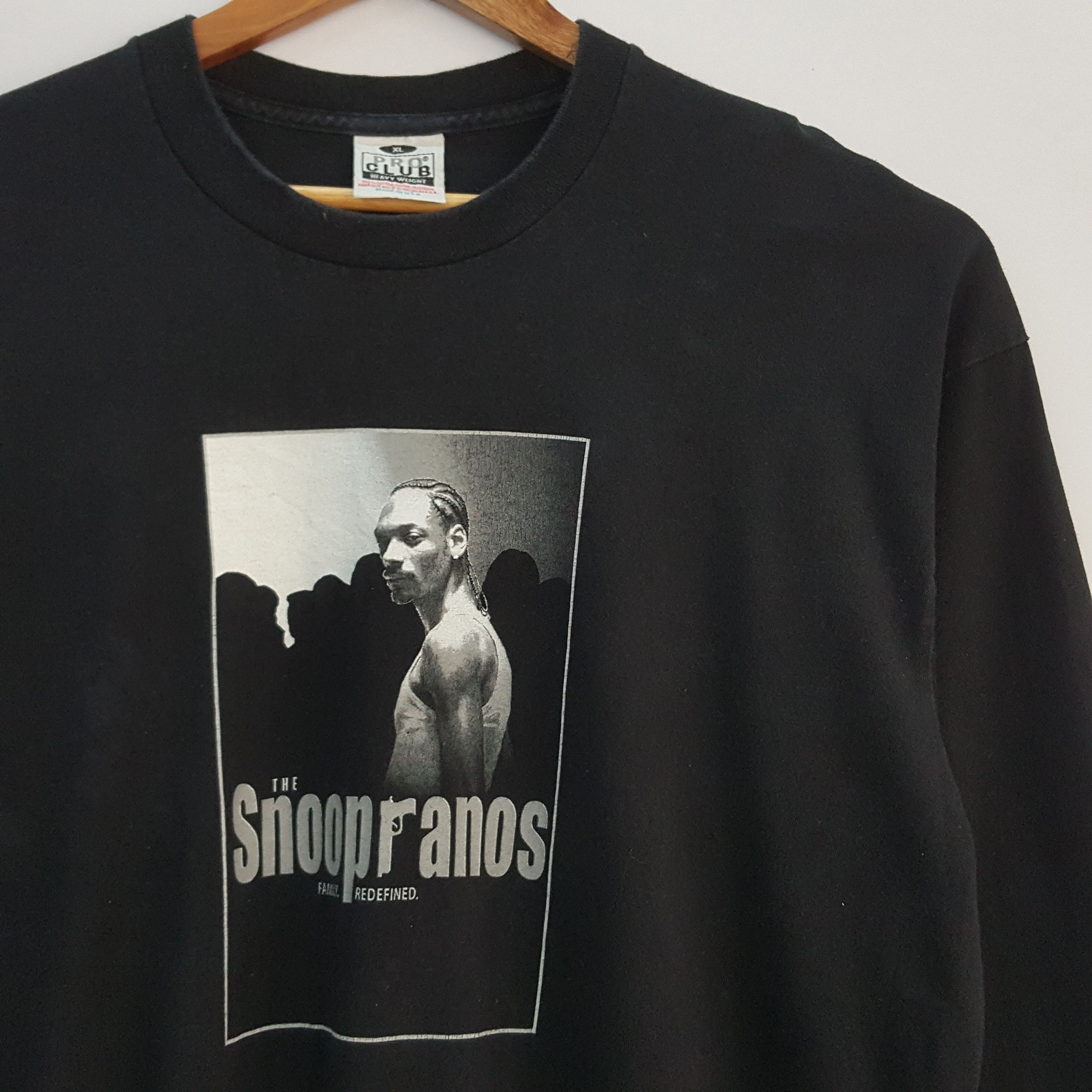 Rap Tees × Snoop Dogg × Vintage Vintage 90's The Snoopranos X Snoop Dogg t-shirt made USA Size US XL / EU 56 / 4 - 4 Thumbnail
