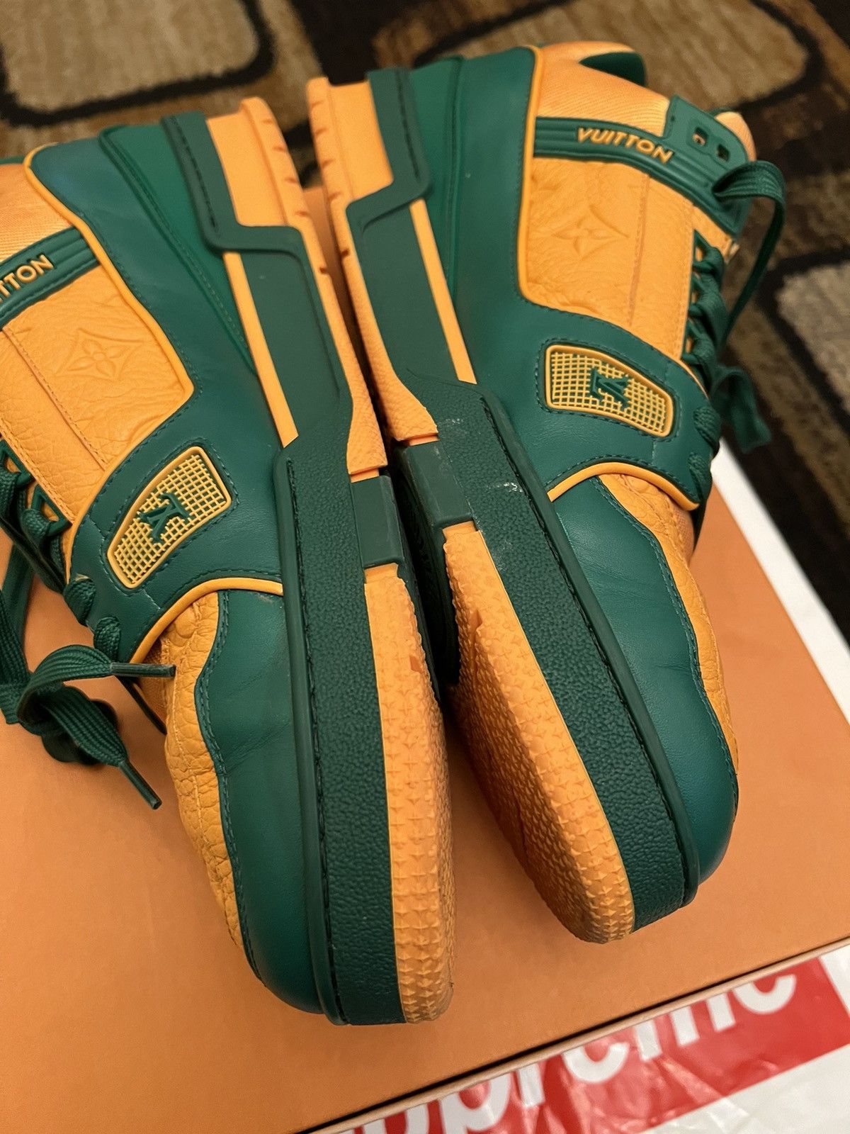 Louis Vuitton Louis Vuitton x Virgil Abloh “College Green” Trainer LV10 Size US 11 / EU 44 - 6 Thumbnail