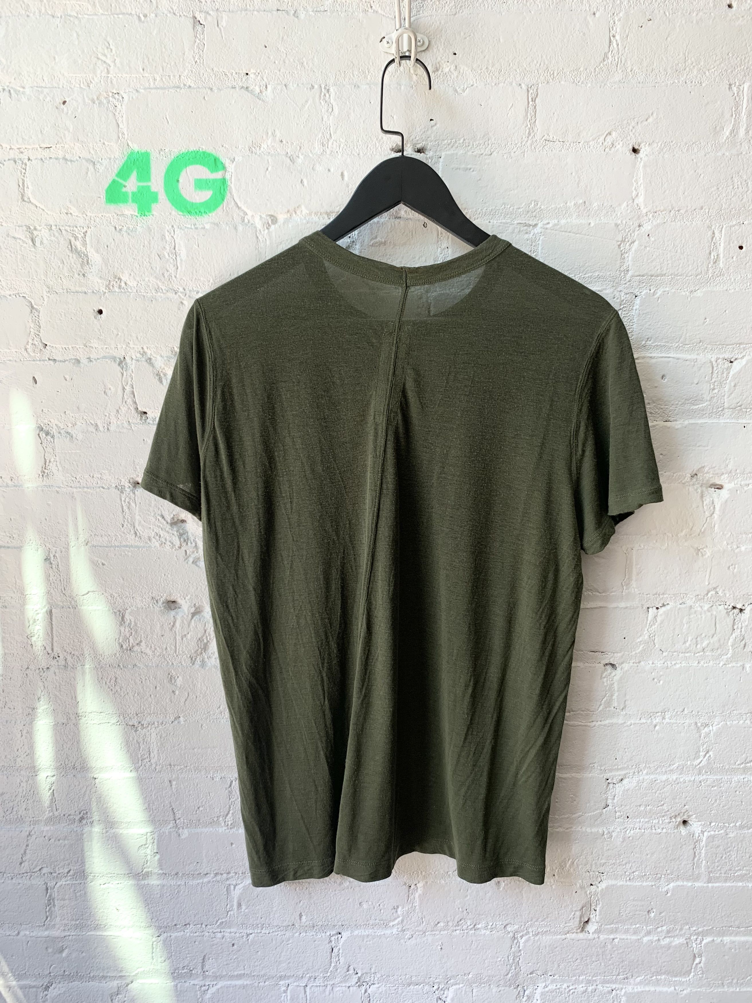 Rick Owens Rick Owens Gethsemane FW 21 Forest Green Tee Sz M Size US M / EU 48-50 / 2 - 2 Thumbnail