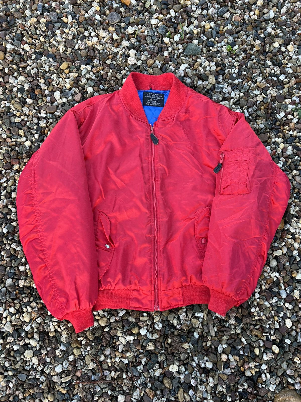 Vintage Vintage military army US bomber jacket Size US XL / EU 56 / 4 - 1 Thumbnail