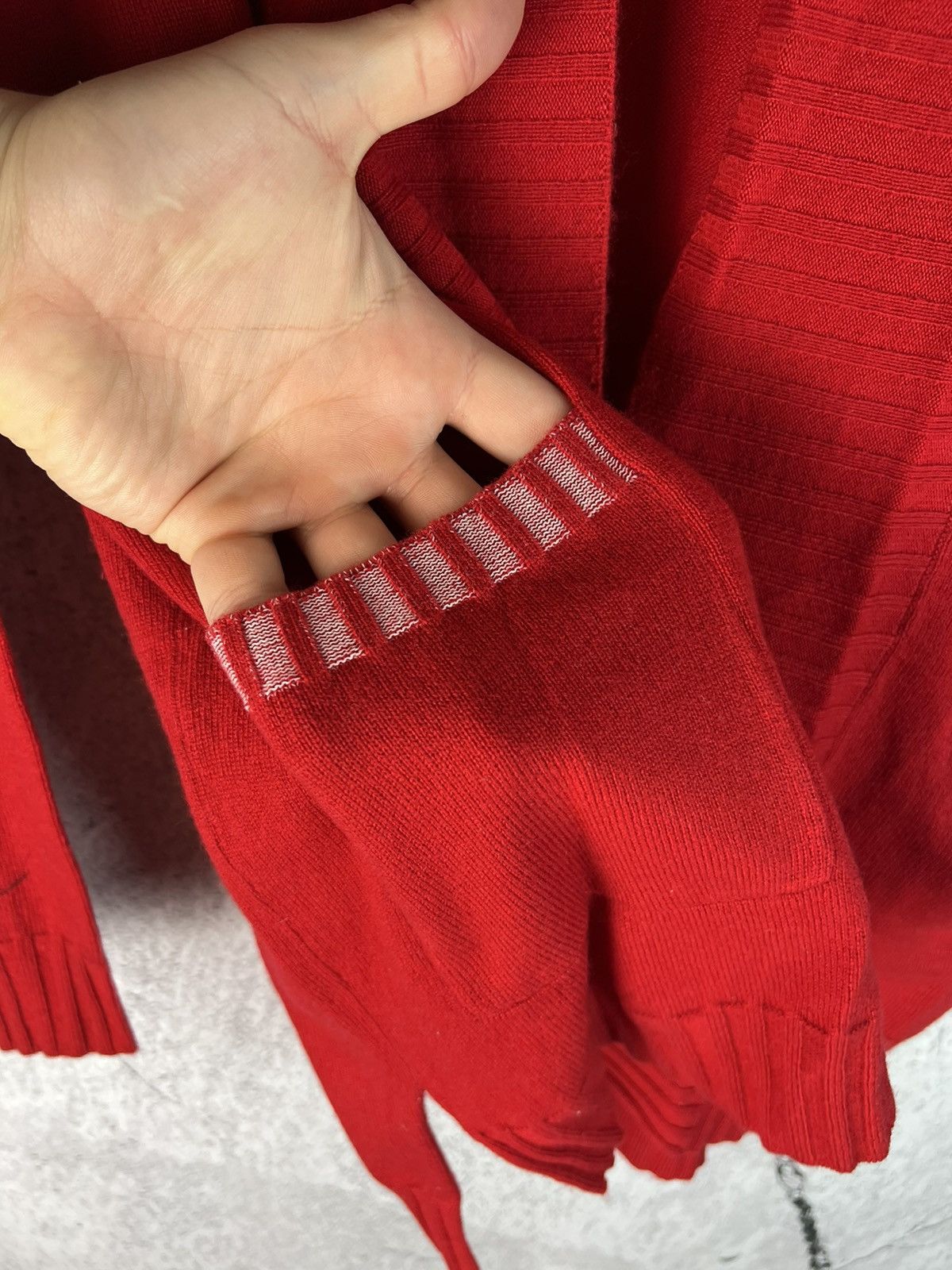 Prada Prada designer Red 100% cashmere cardigan sweater Size XS / US 0-2 / IT 36-38 - 6 Thumbnail