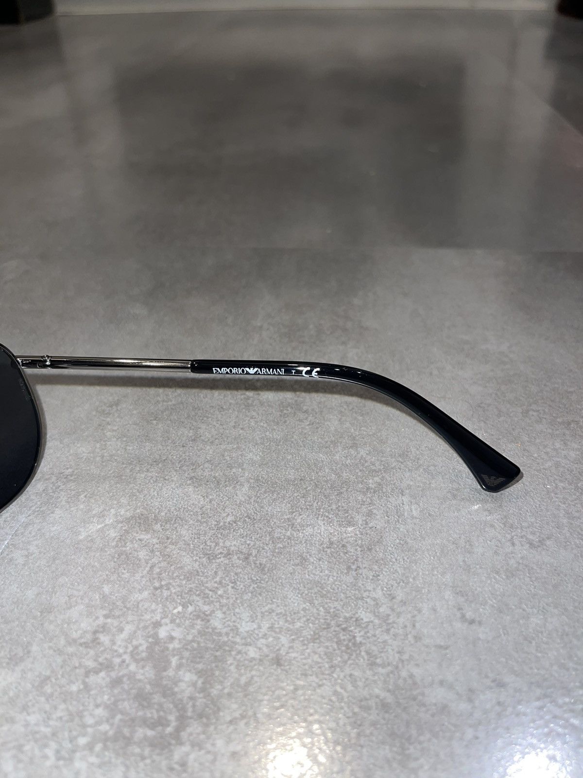 Emporio Armani Emporio Armani EA2003 3010/6G Silver Aviator Sunglasses Size ONE SIZE - 11 Thumbnail