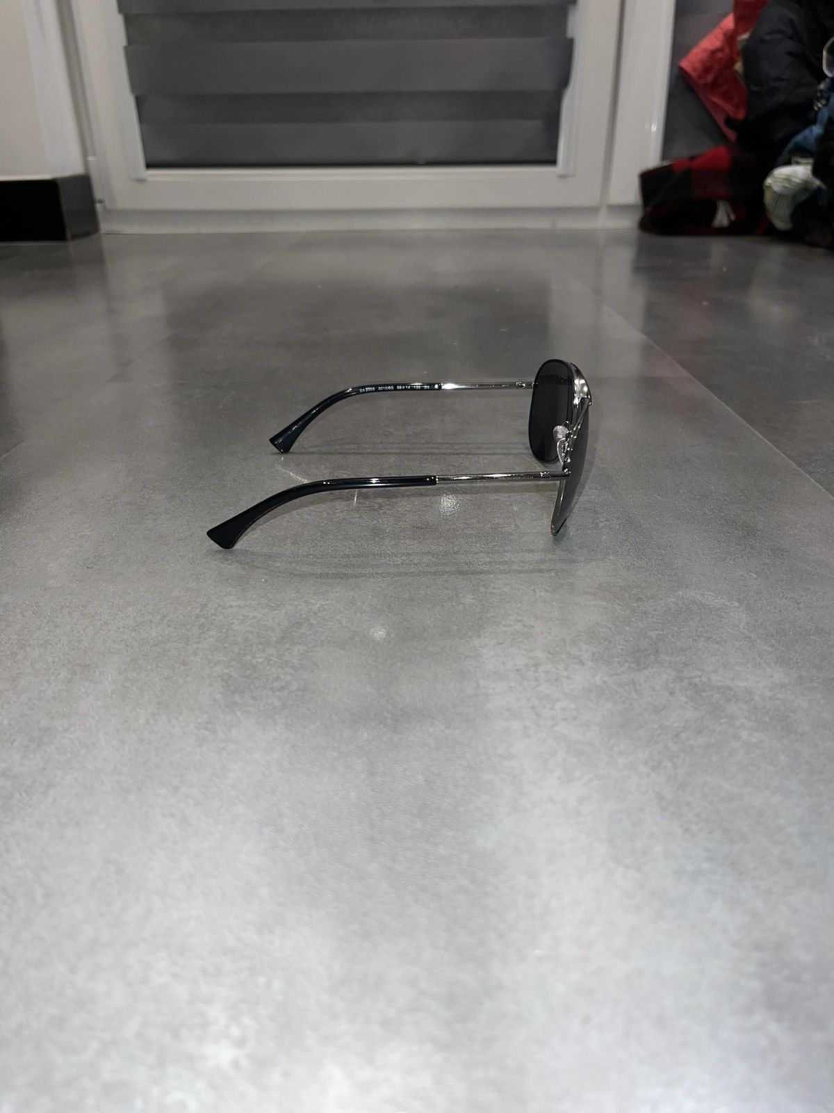 Emporio Armani Emporio Armani EA2003 3010/6G Silver Aviator Sunglasses Size ONE SIZE - 7 Thumbnail