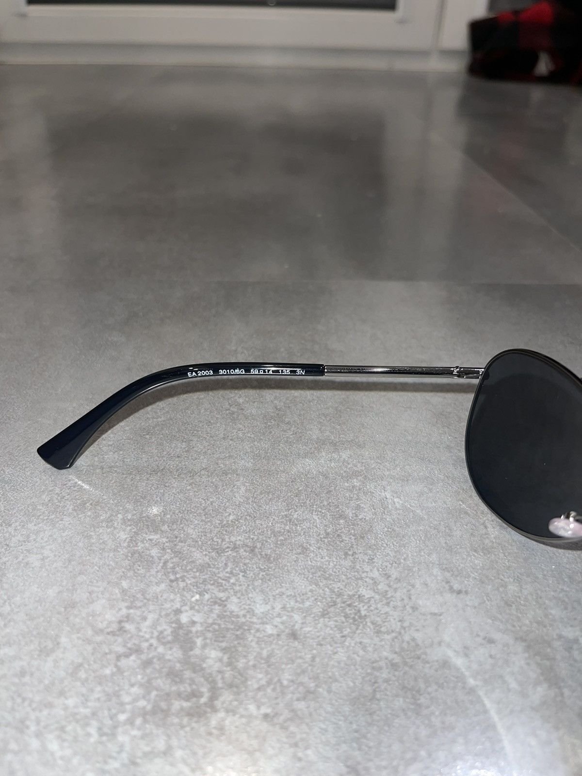 Emporio Armani Emporio Armani EA2003 3010/6G Silver Aviator Sunglasses Size ONE SIZE - 13 Thumbnail