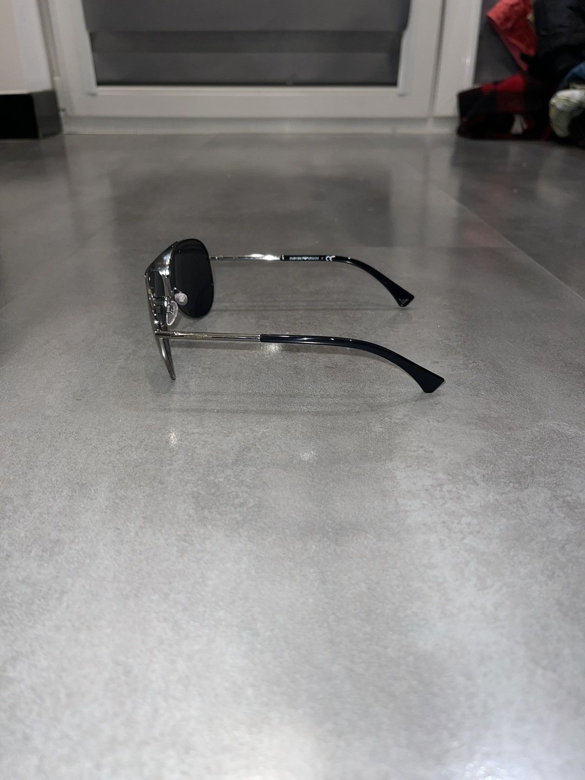Emporio Armani Emporio Armani EA2003 3010/6G Silver Aviator Sunglasses Size ONE SIZE - 5 Thumbnail