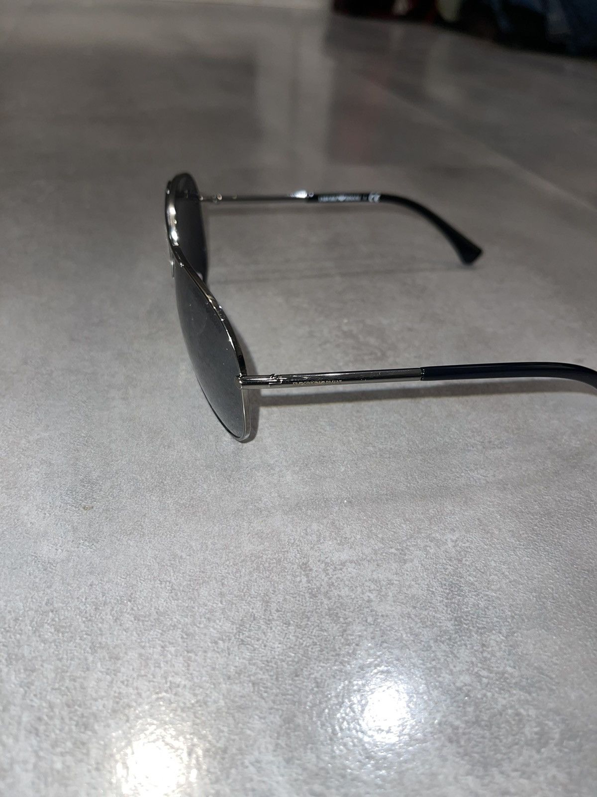 Emporio Armani Emporio Armani EA2003 3010/6G Silver Aviator Sunglasses Size ONE SIZE - 6 Thumbnail